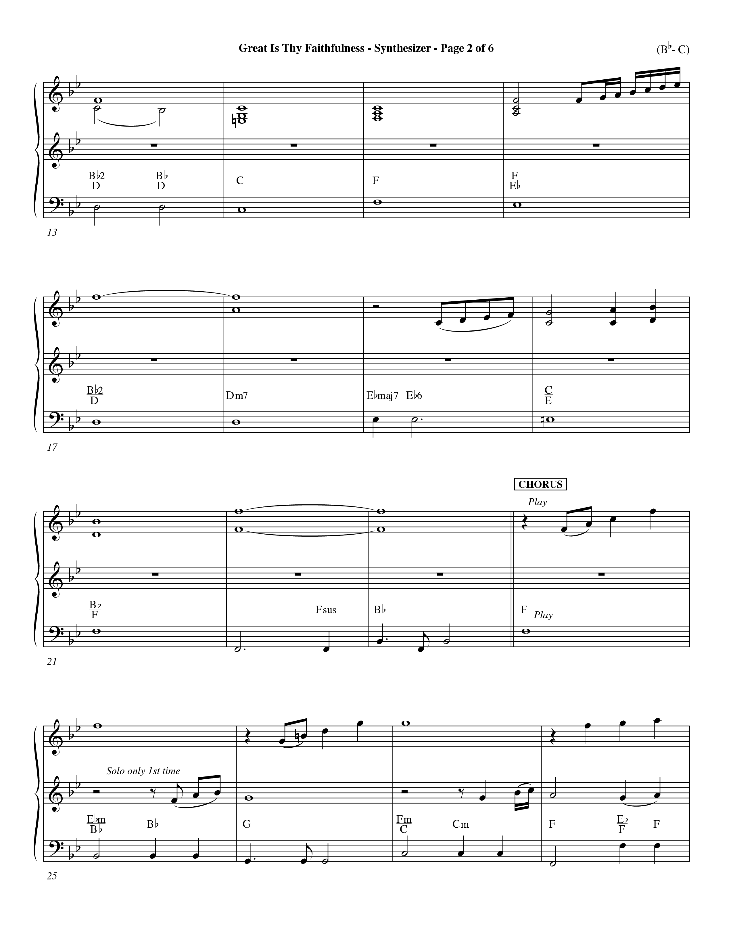 Great Is Thy Faithfulness (Choral Anthem SATB) Synth (Word Music Choral / Arr. John Coates / Orch. Dave Williamson / Orch. Keith Christopher)