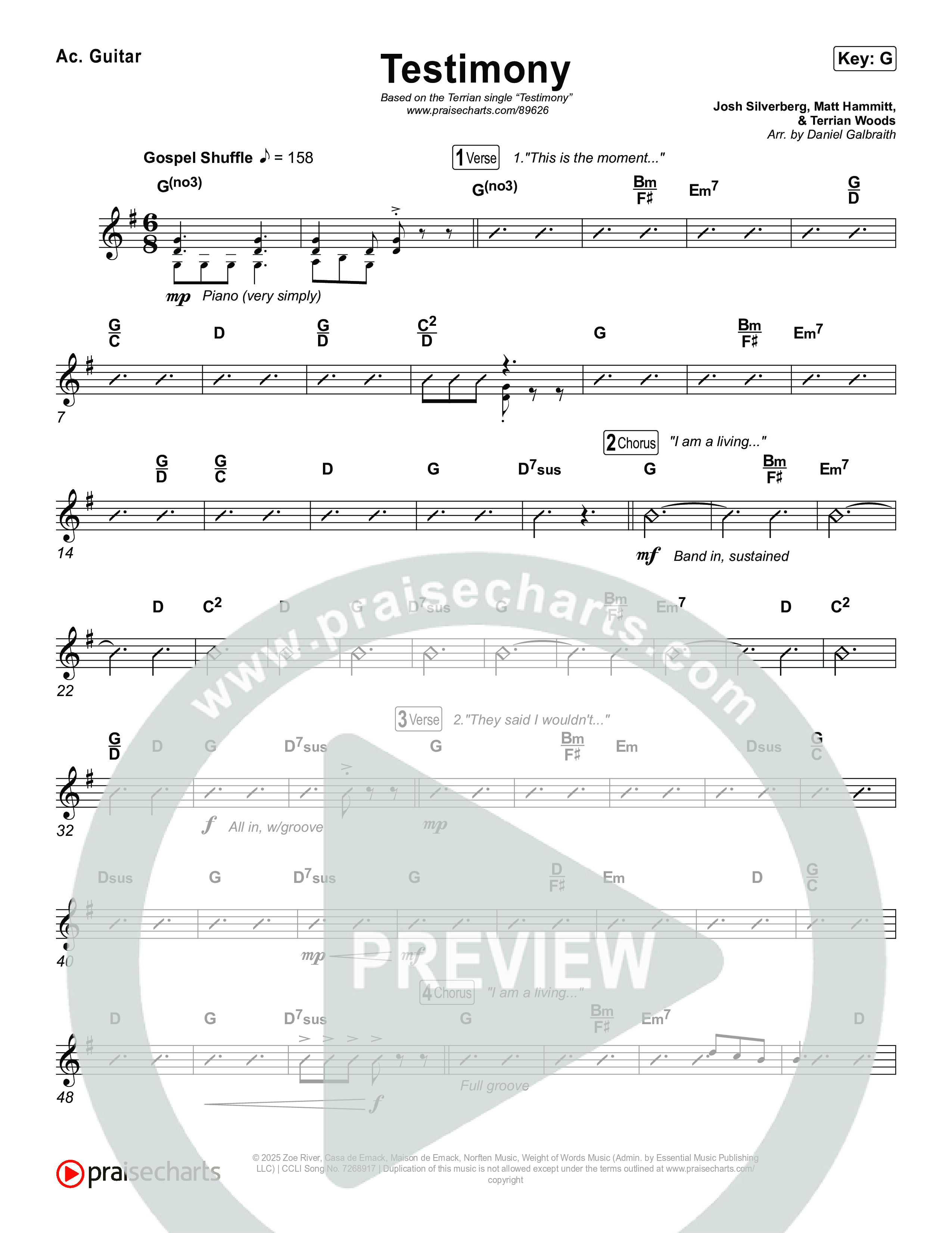 Testimony Acoustic Guitar (Terrian)