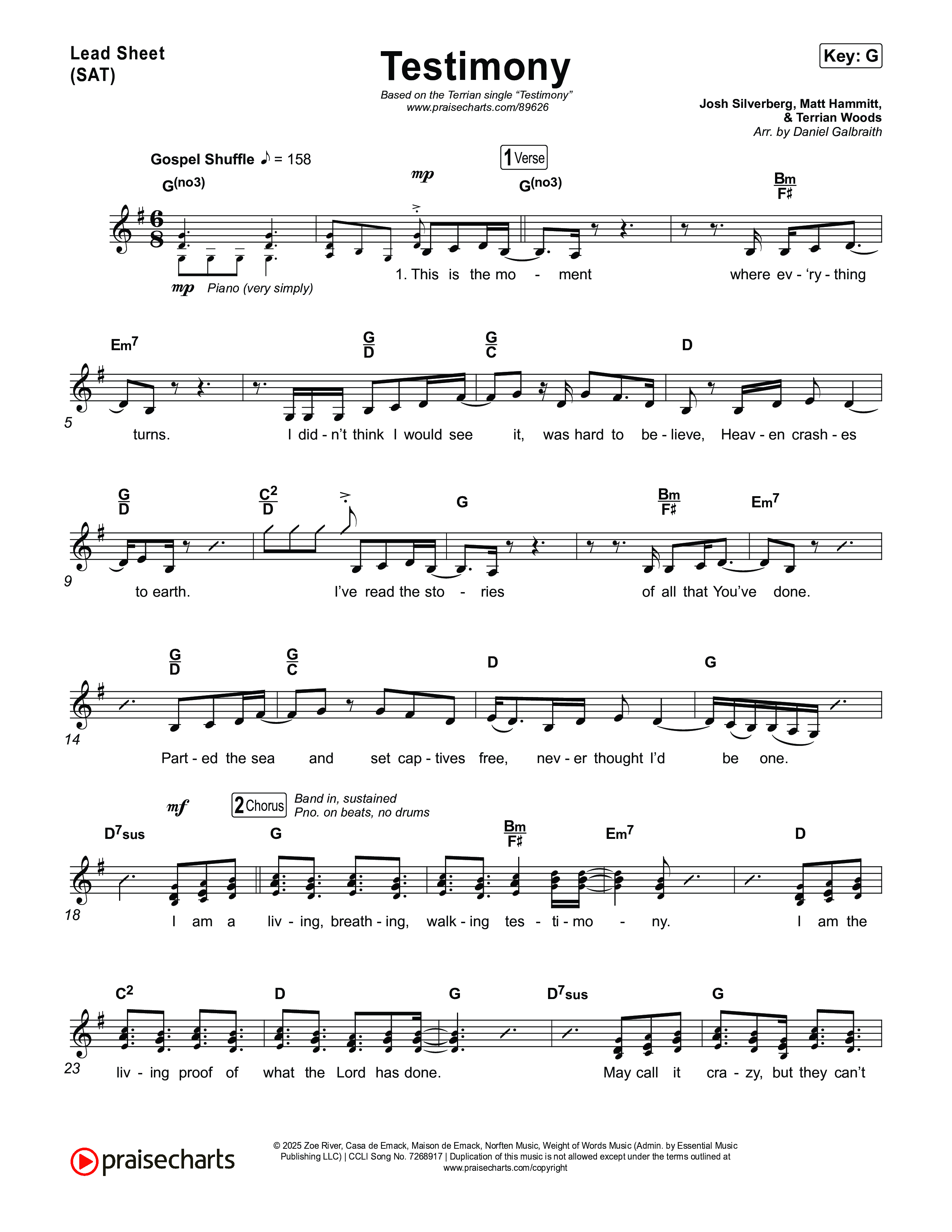 Testimony Lead Sheet (SAT) (Terrian)