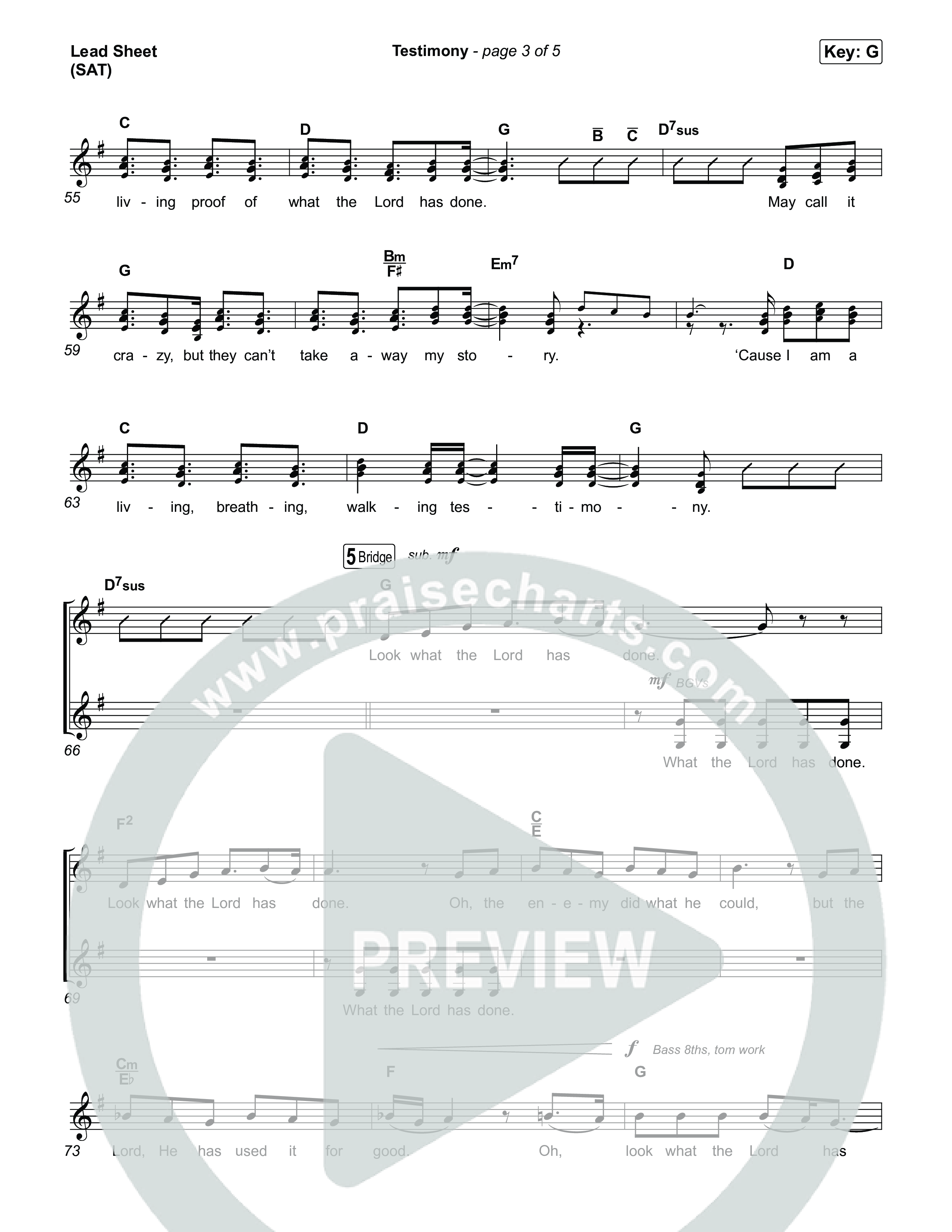 Testimony Lead Sheet (SAT) (Terrian)