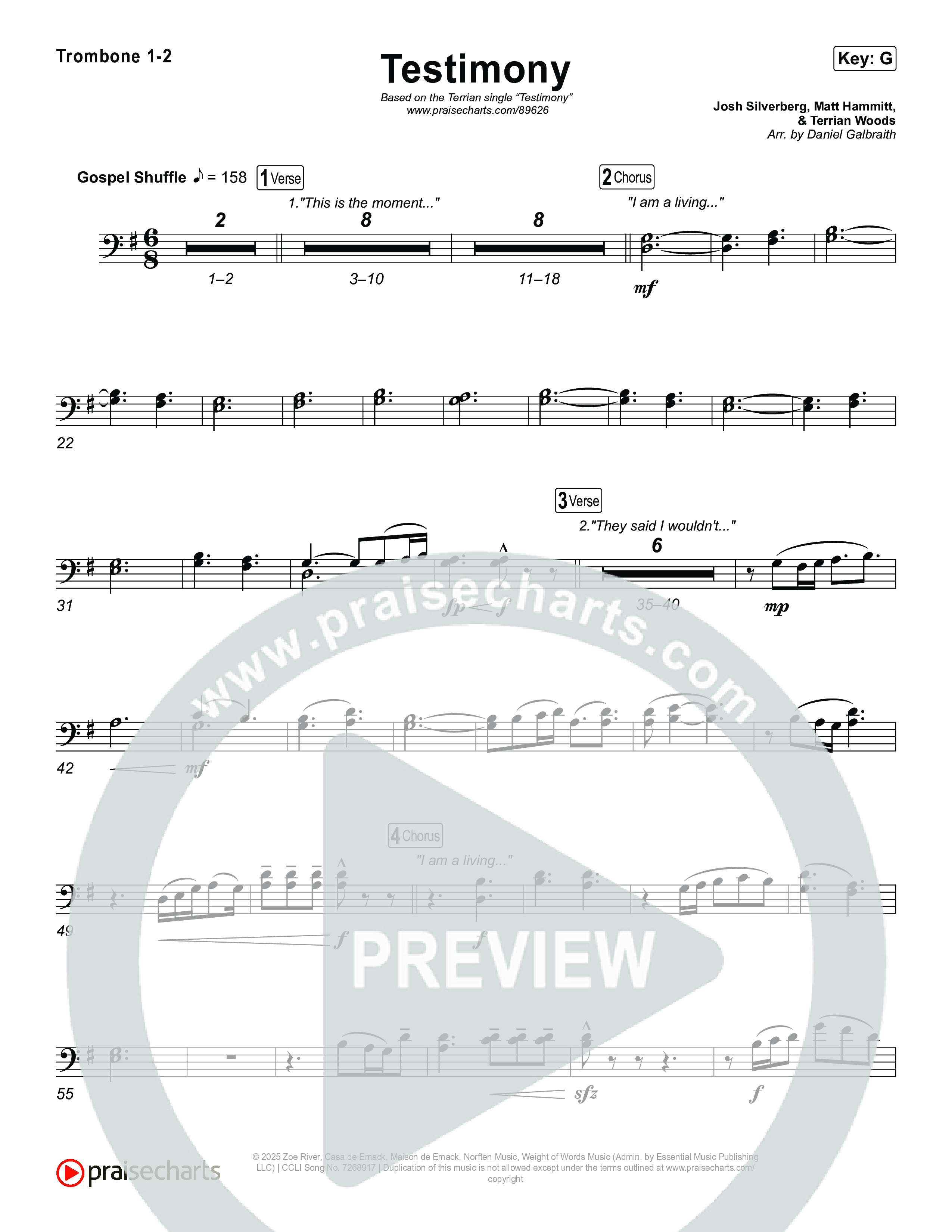 Testimony Trombone 1/2 (Terrian)