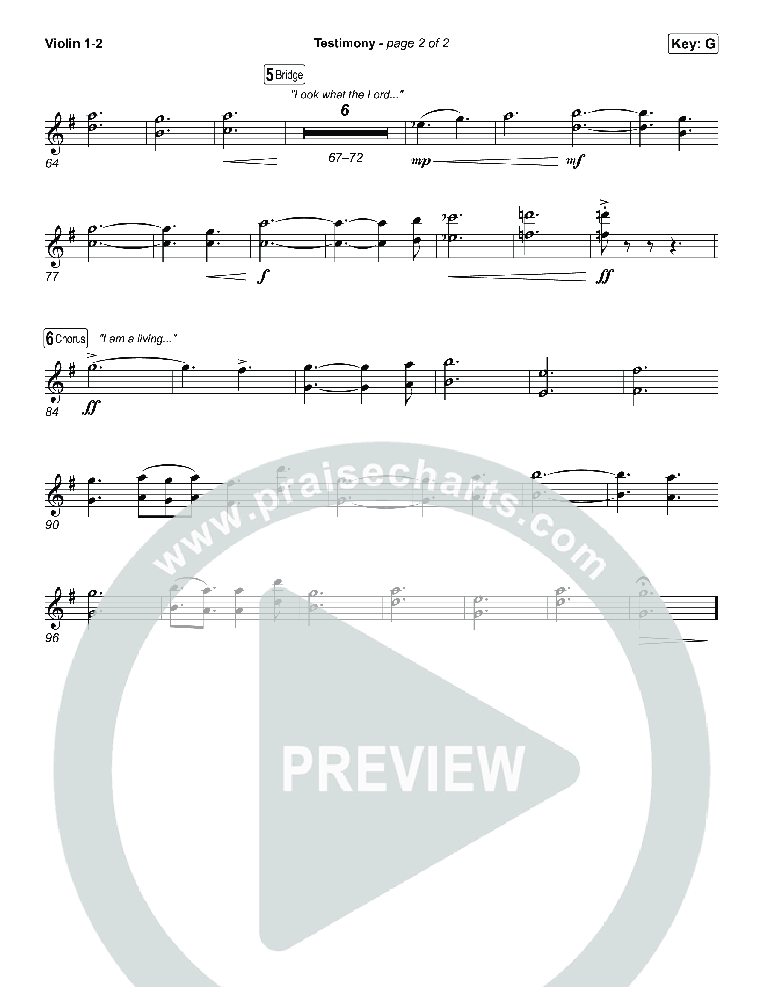 Testimony Violin 1,2 (Terrian)