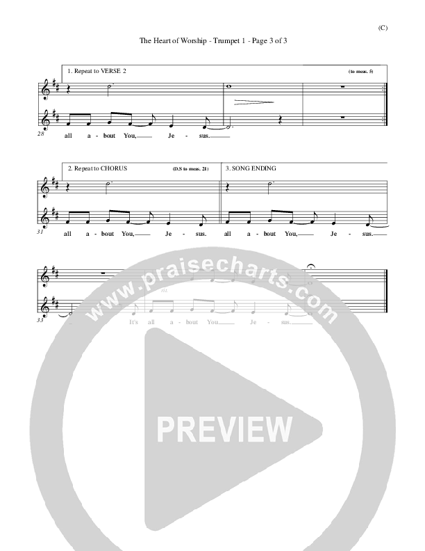 The Heart Of Worship Trumpet 1 (Matt Redman)
