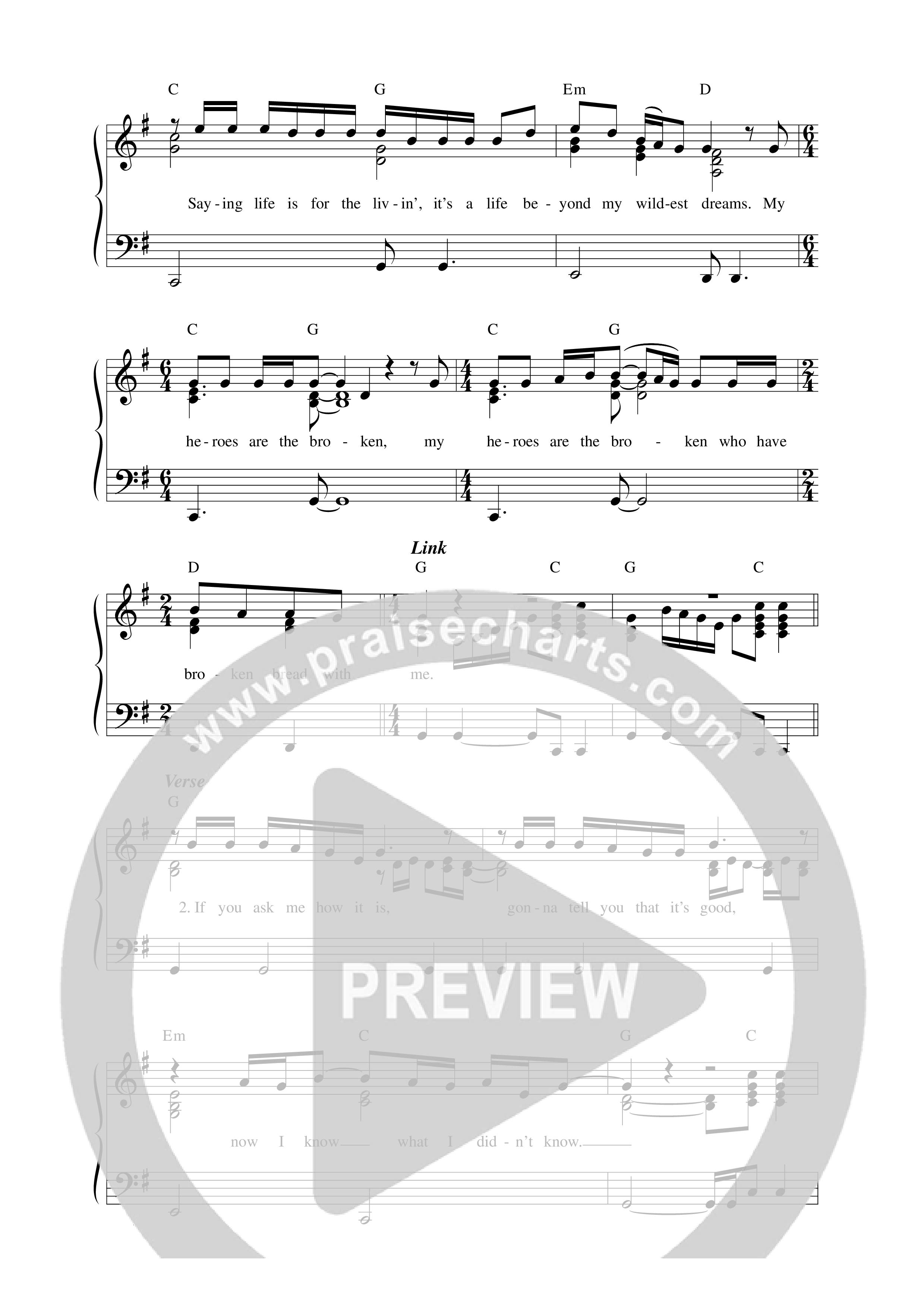 Heroes Lead Sheet Melody (Steph Macleod)