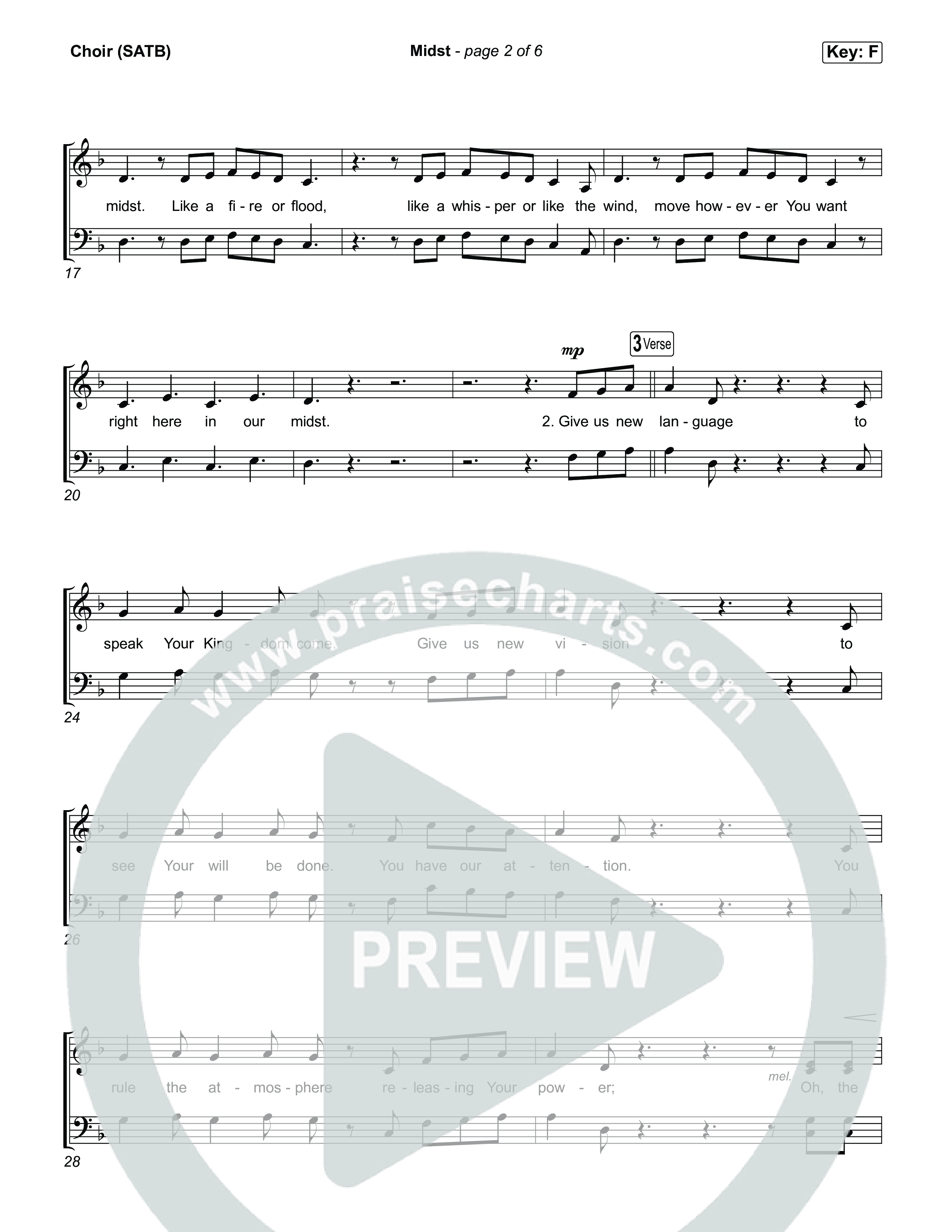 Midst Choir Sheet (SATB) (The Belonging Co)