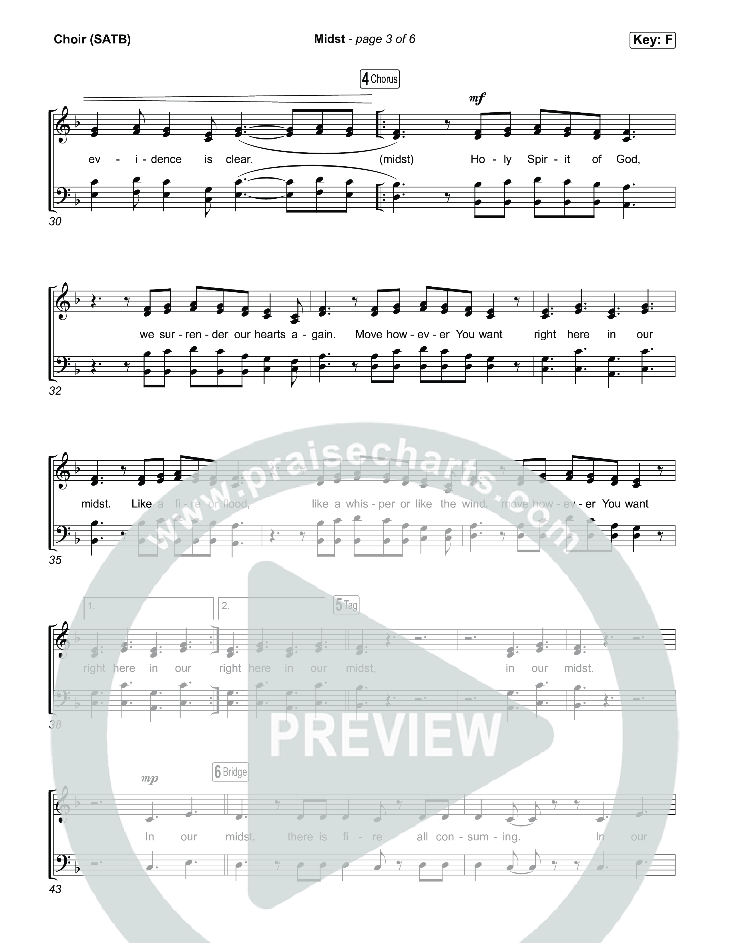 Midst Choir Sheet (SATB) (The Belonging Co)