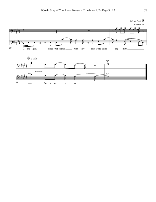 I Could Sing Of Your Love Forever Violin 1/2 (Delirious)