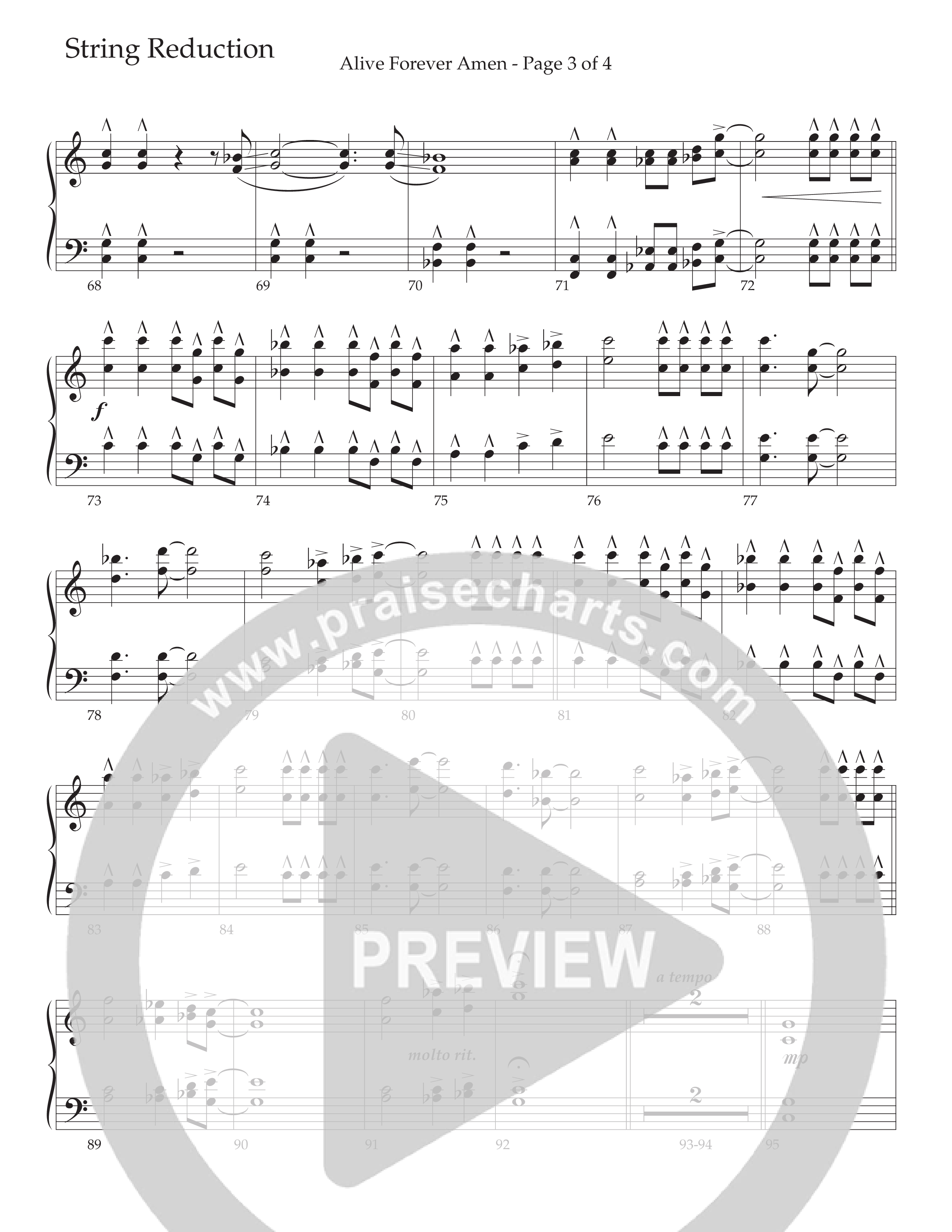 Alive Forever Amen (Choral Anthem SATB) String Reduction (Daywind Worship / Arr. Travis Cottrell / Orch. Travis Patton)