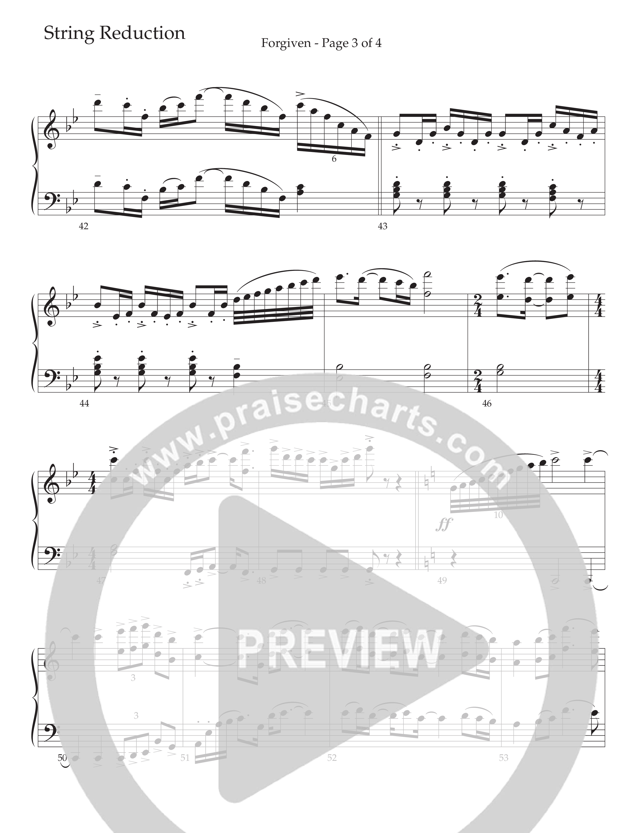 Forgiven (Choral Anthem SATB) String Reduction (Daywind Worship / Arr. Bradley Knight)