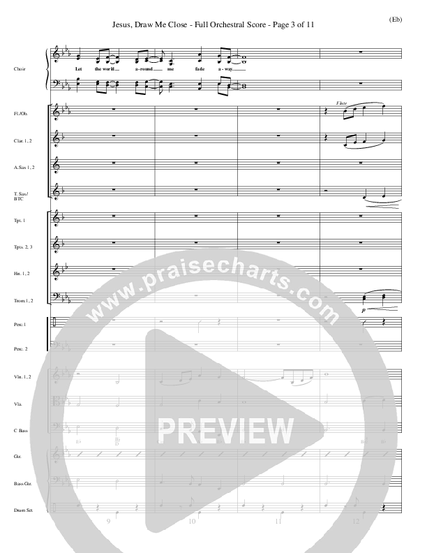 Jesus Draw Me Close Conductor's Score (Rick Founds)