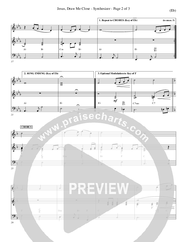 Jesus Draw Me Close Synth (Rick Founds)