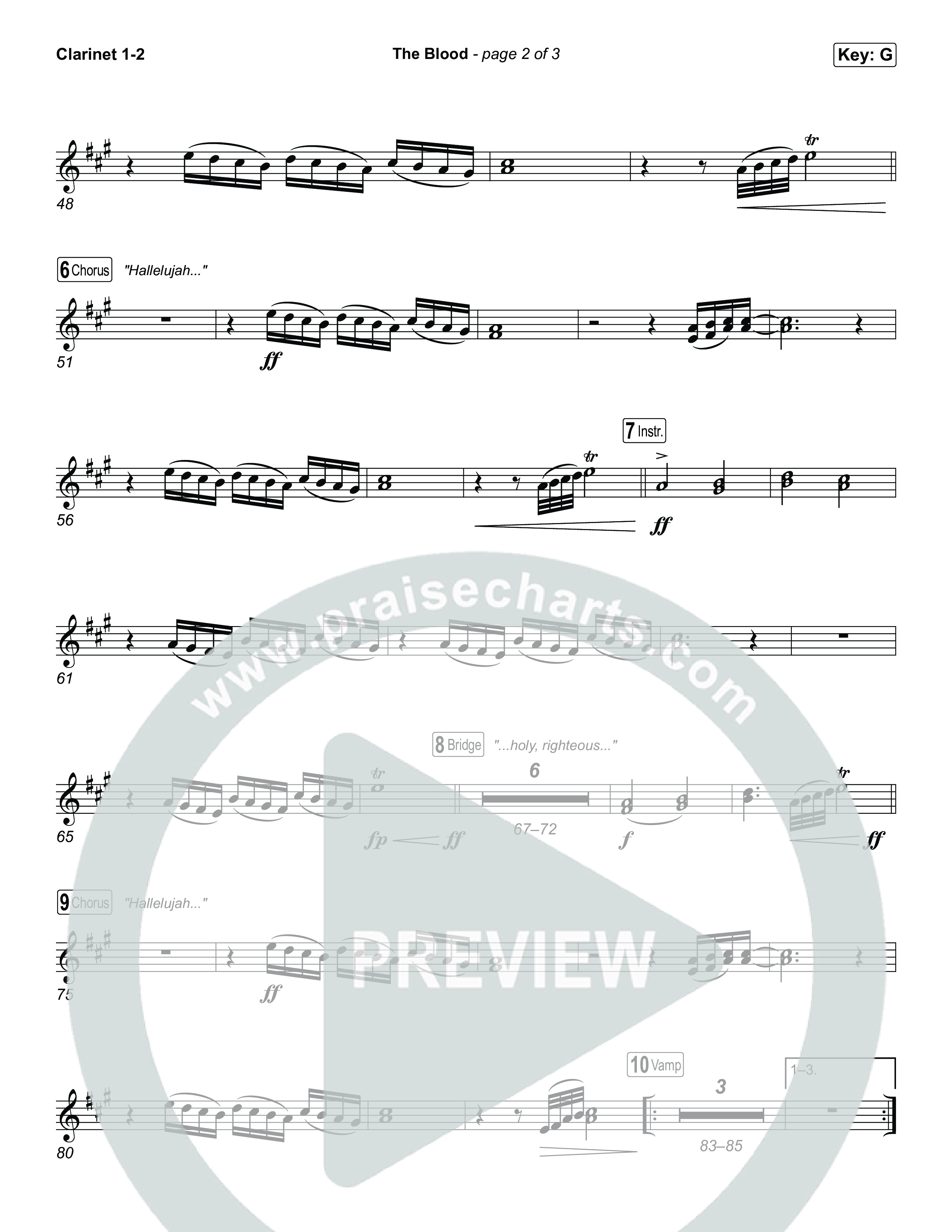 The Blood (Live From Passion 2026) Clarinet 1,2 (Passion / JJ Hasulube)