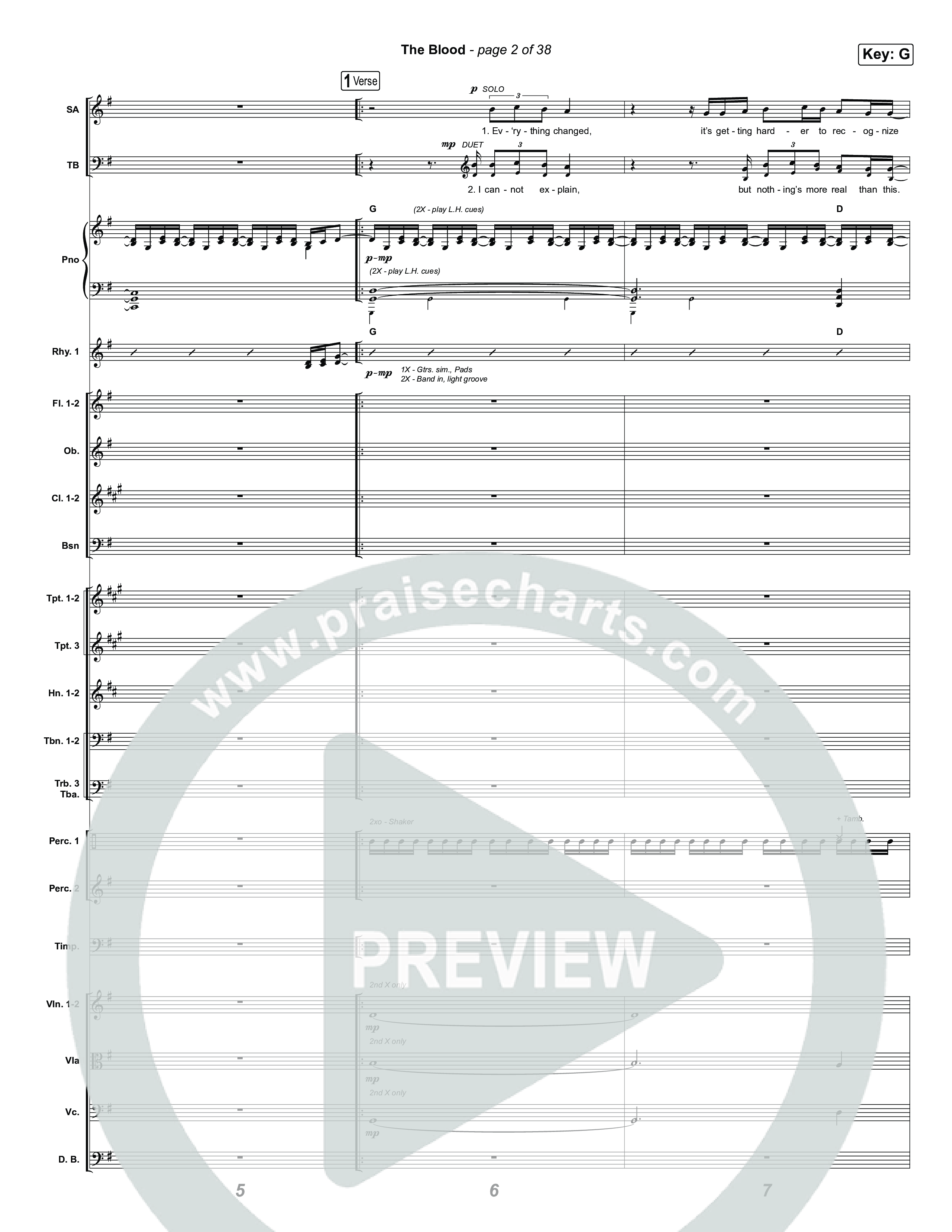 The Blood (Live From Passion 2026) Orchestration (Passion / JJ Hasulube)