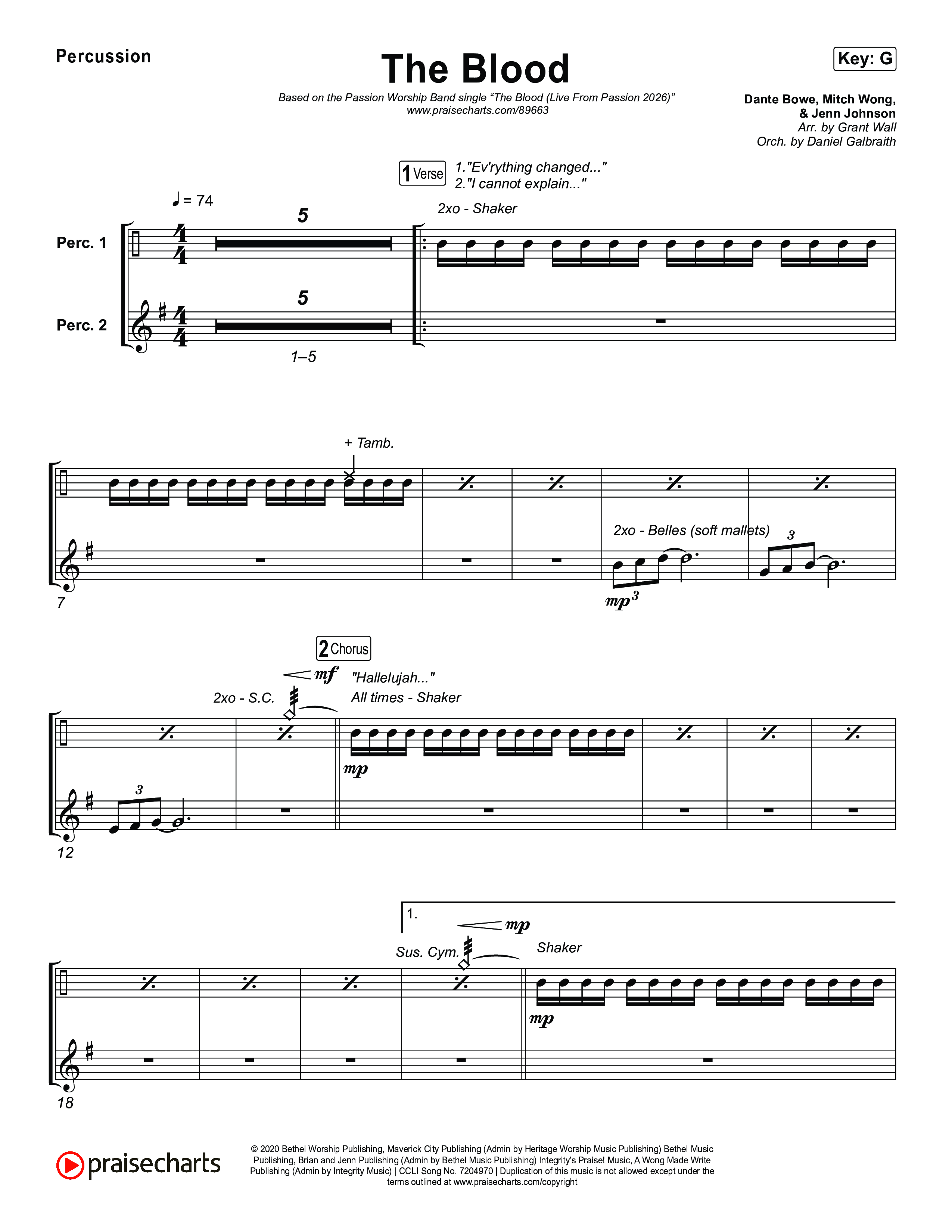 The Blood (Live From Passion 2026) Percussion (Passion / JJ Hasulube)