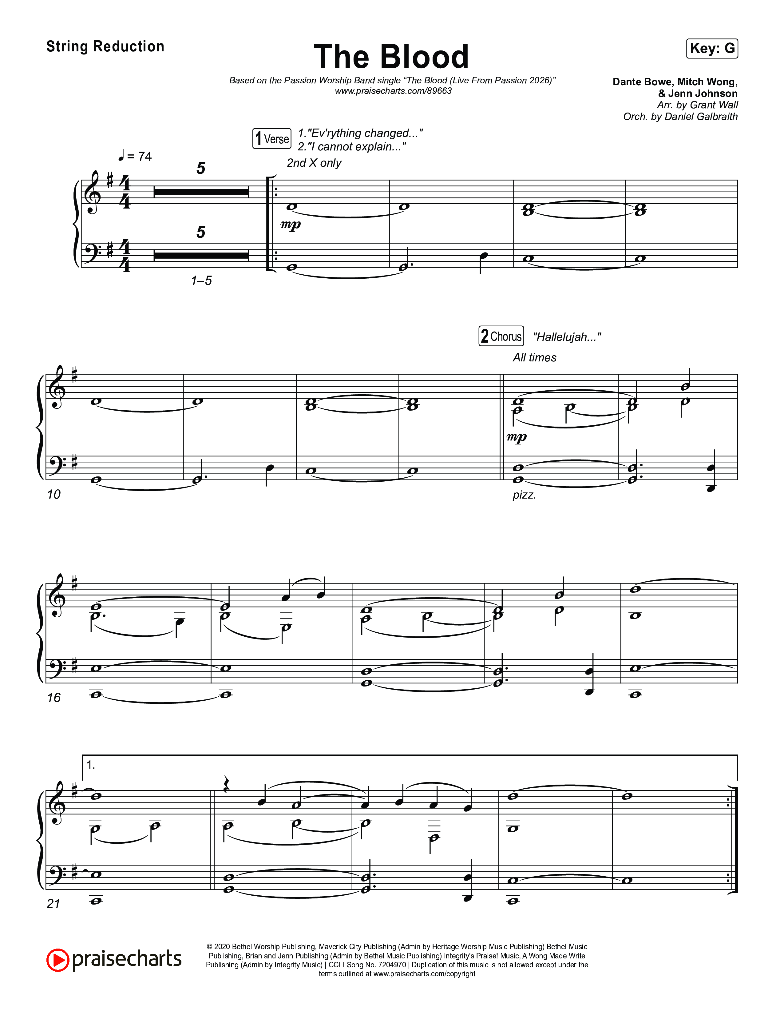 The Blood (Live From Passion 2026) String Reduction (Passion / JJ Hasulube)
