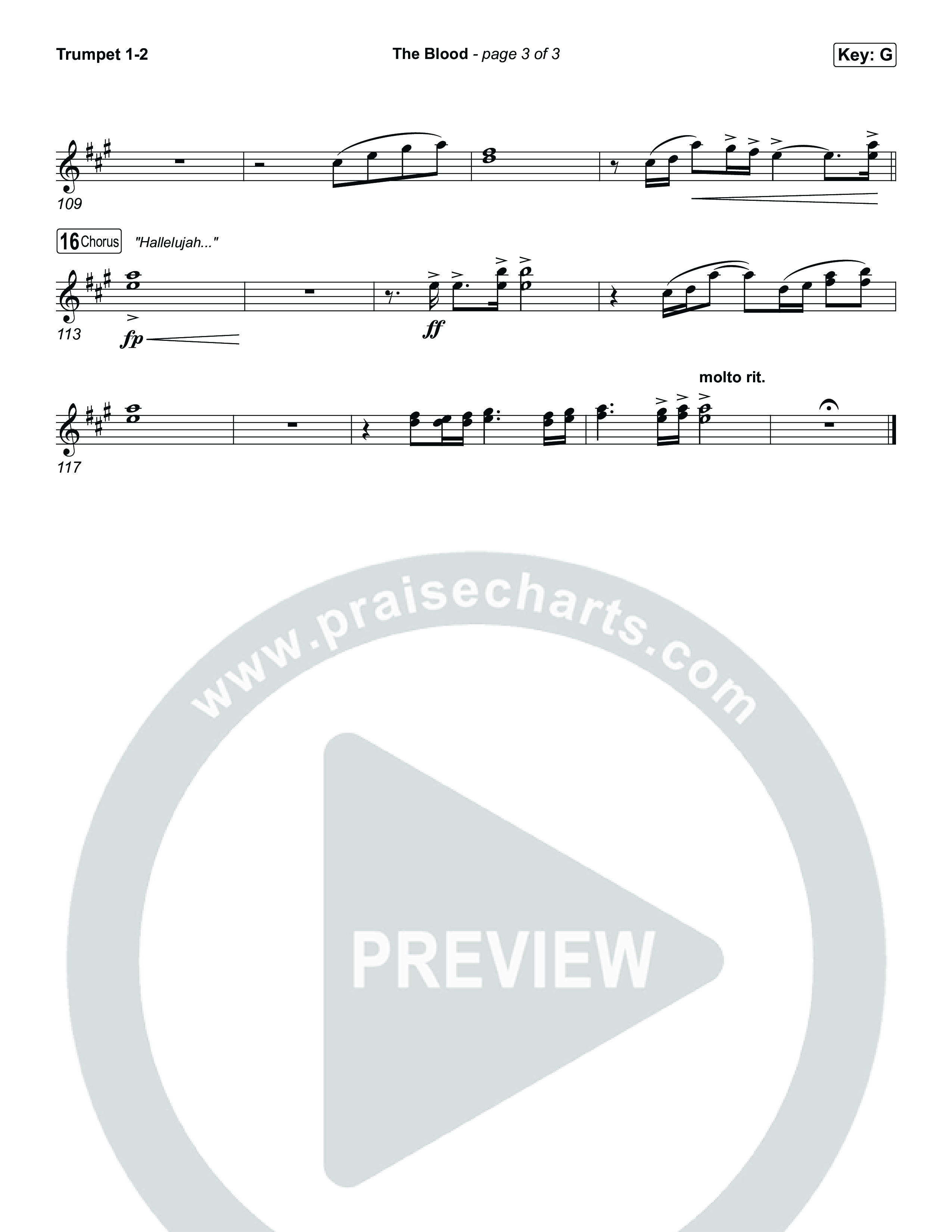 The Blood (Live From Passion 2026) Trumpet 1,2 (Passion / JJ Hasulube)