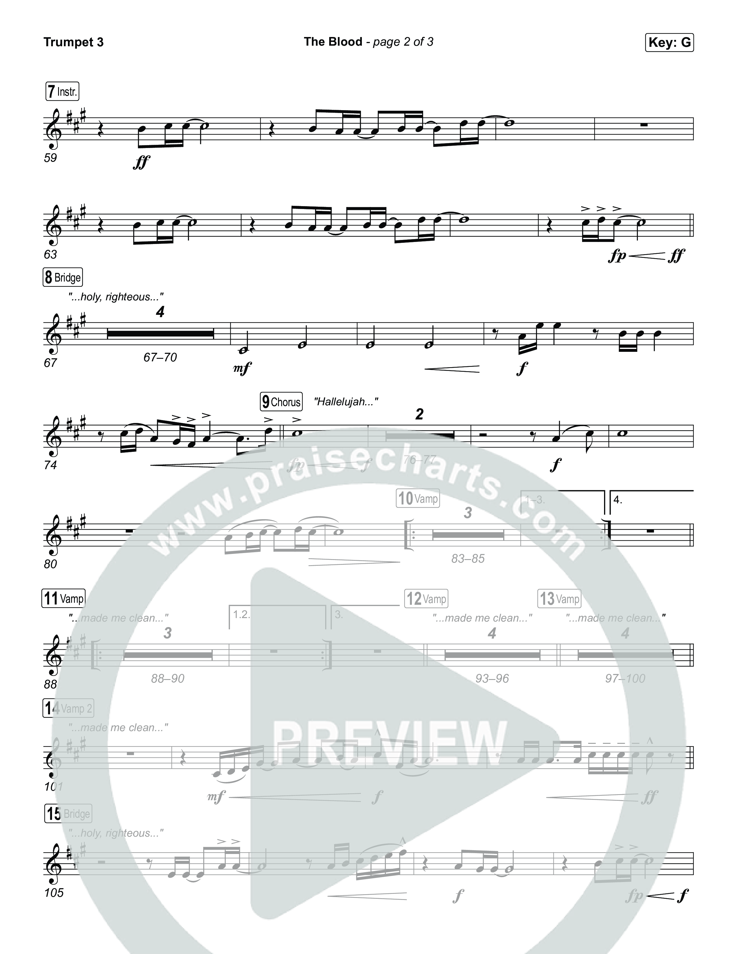 The Blood (Live From Passion 2026) Trumpet 3 (Passion / JJ Hasulube)