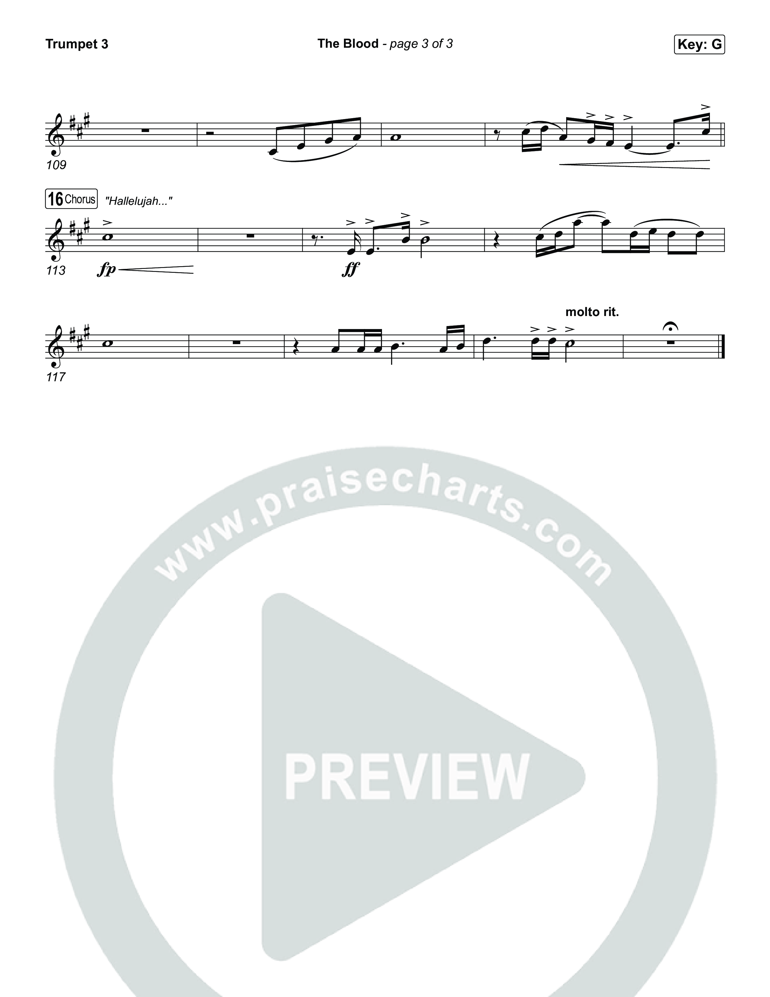 The Blood (Live From Passion 2026) Trumpet 3 (Passion / JJ Hasulube)