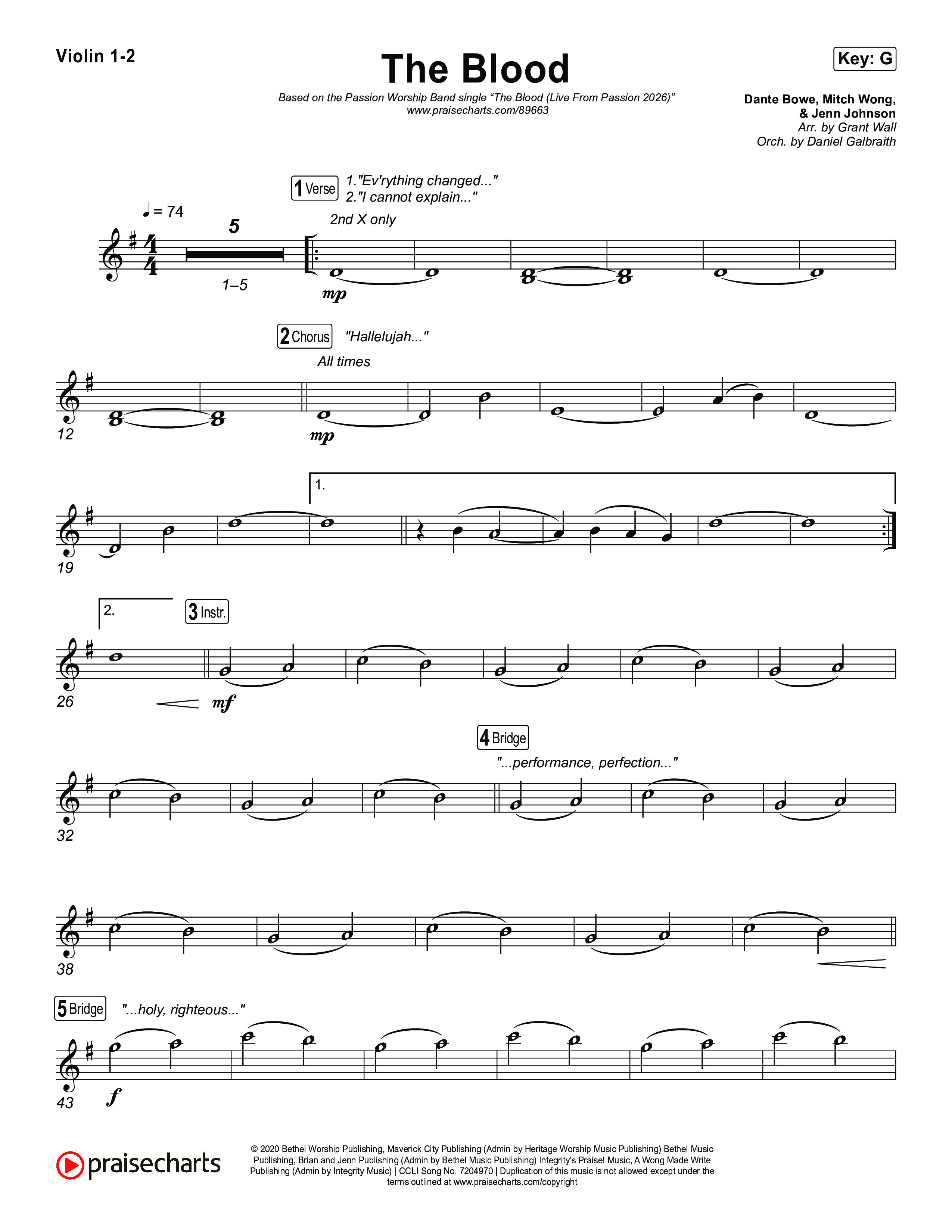 The Blood (Live From Passion 2026) String Pack (Passion / JJ Hasulube)