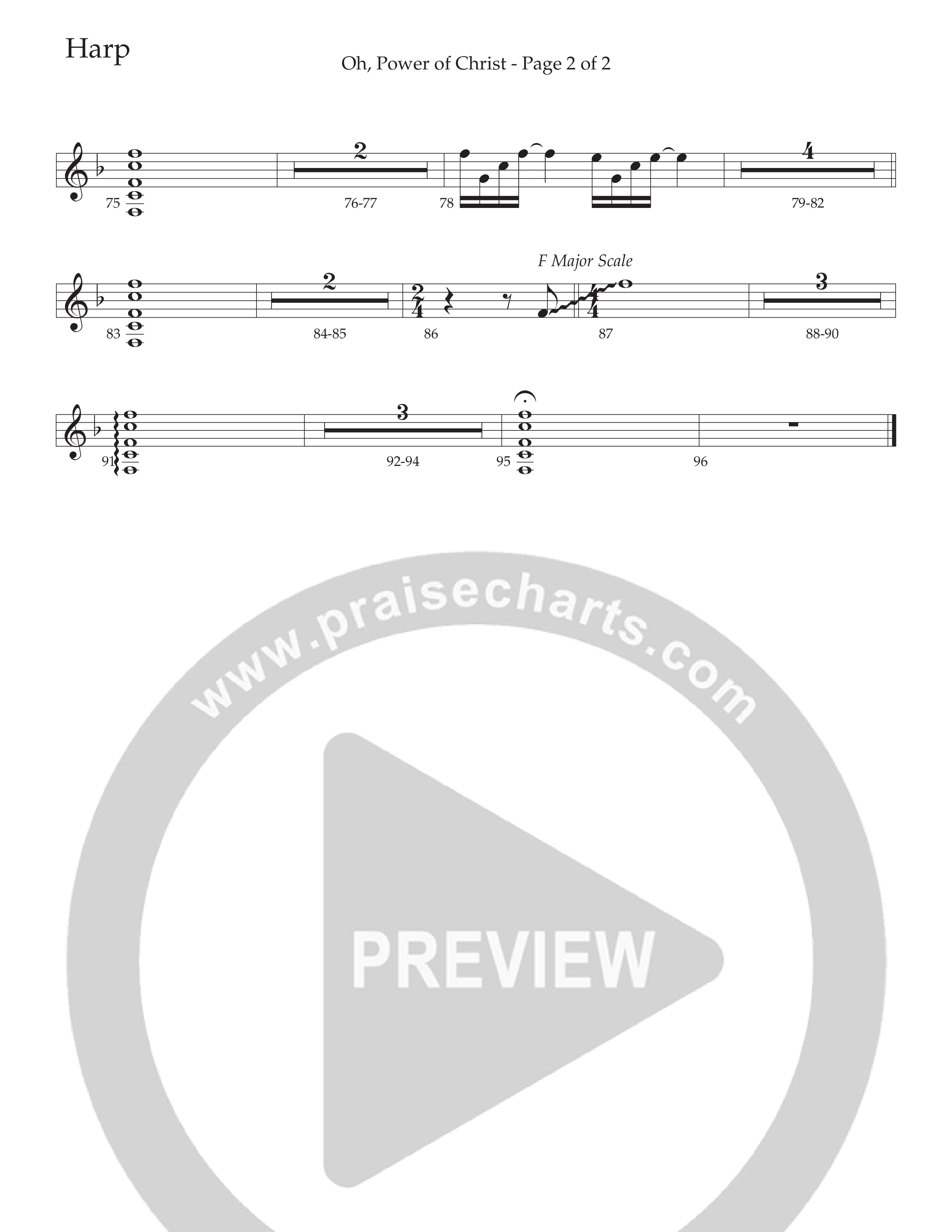 Oh Power Of Christ (Choral Anthem SATB) Harp (Daywind Worship / Arr. Cliff Duren)
