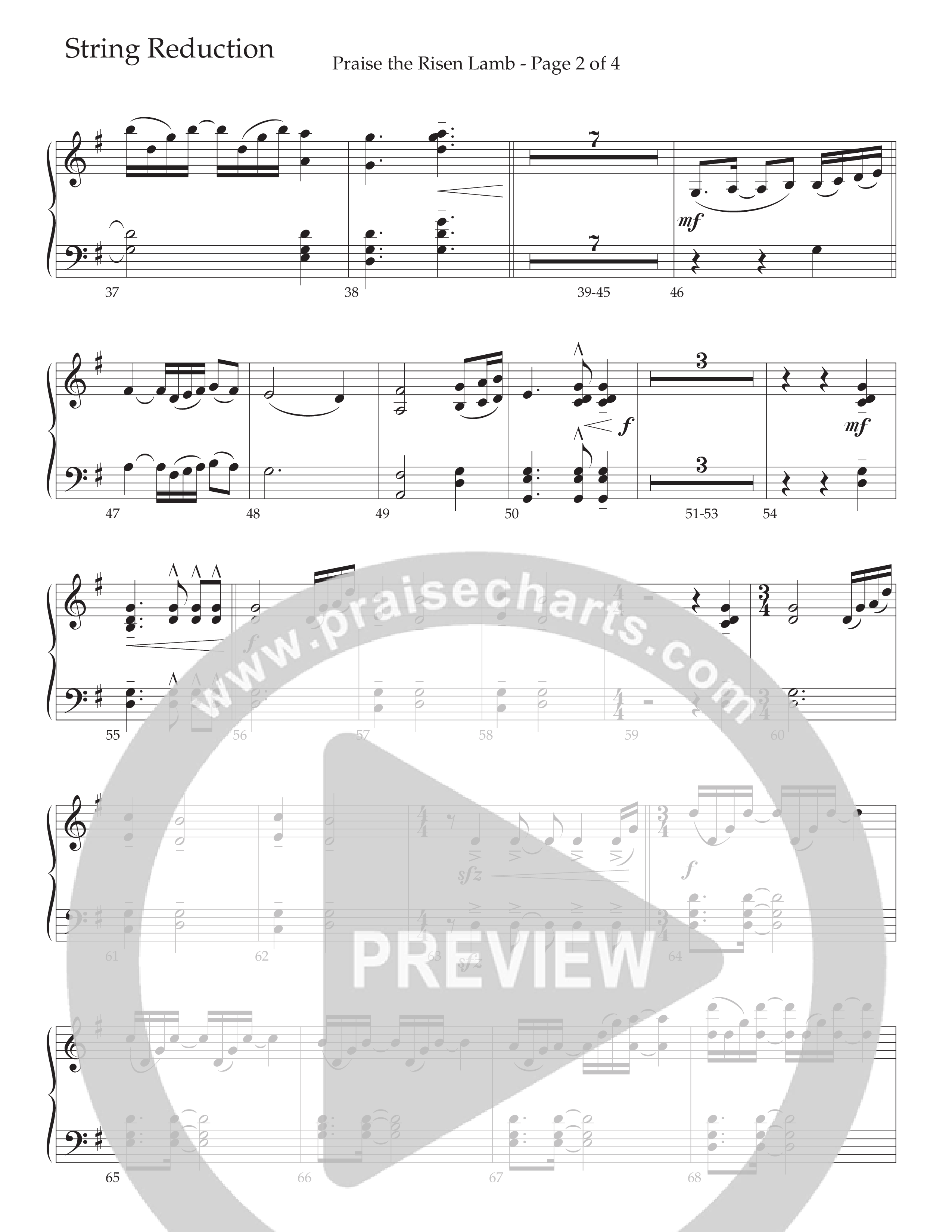 Praise The Risen Lamb (Choral Anthem SATB) String Reduction (Daywind Worship / Arr. Cliff Duren)