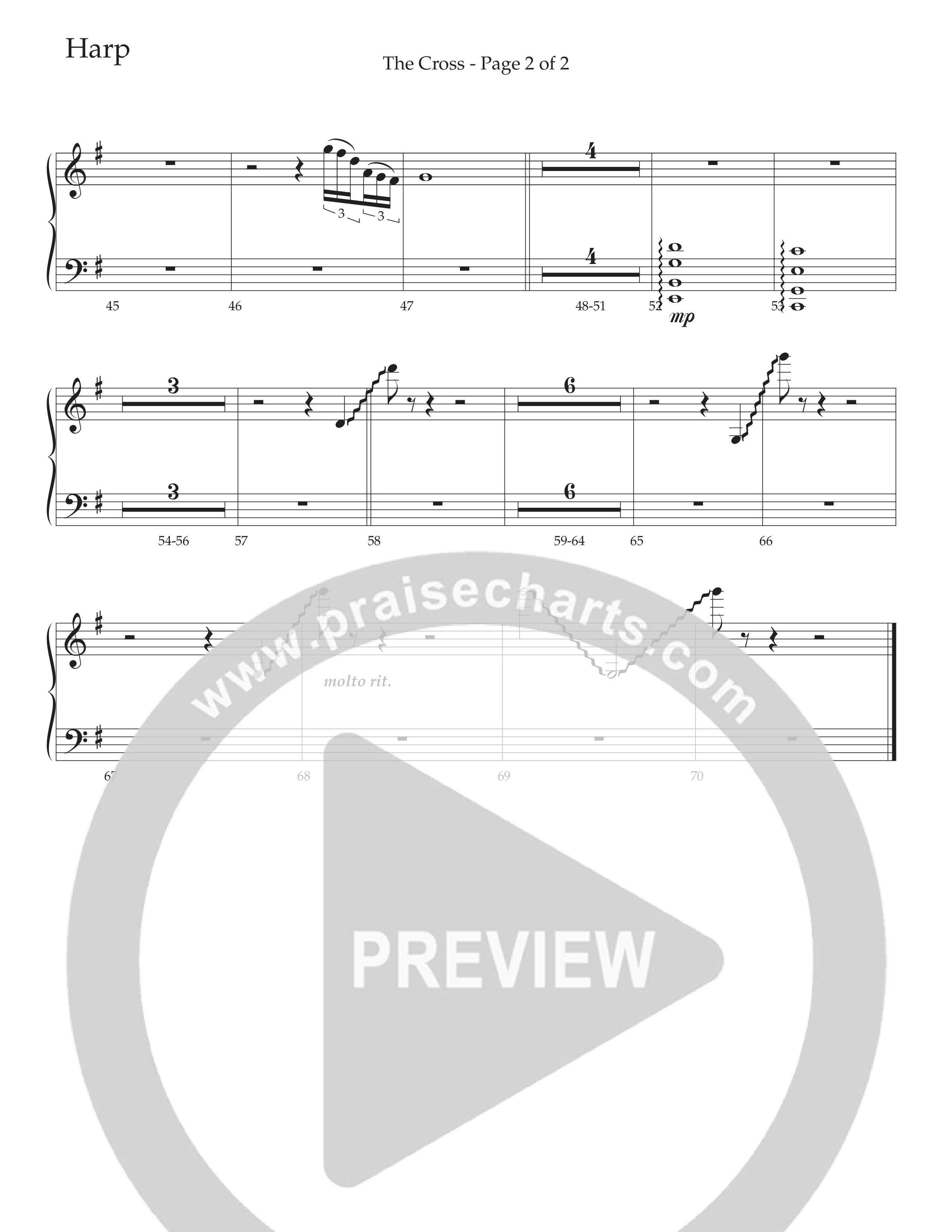The Cross (Choral Anthem SATB) Harp (Daywind Worship / Arr. David Wise)