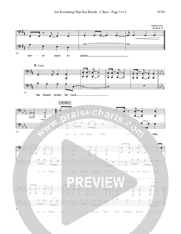 Let Everything That Has Breath Contrabass (Matt Redman)