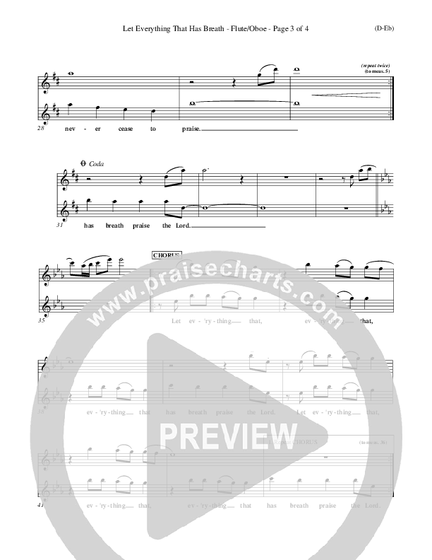 Let Everything That Has Breath Flute/Oboe (Matt Redman)