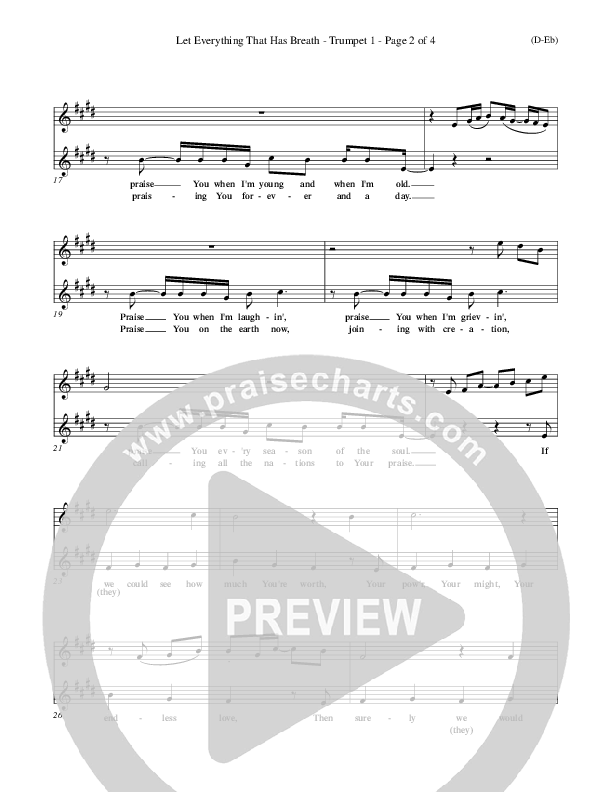 Let Everything That Has Breath Trumpet 1 (Matt Redman)