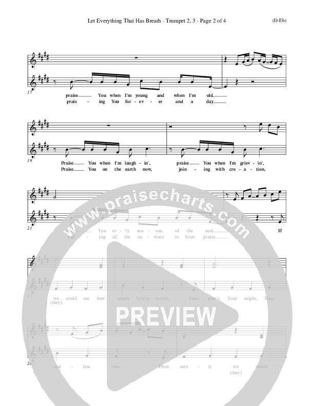 Let Everything That Has Breath Trumpet 2/3 (Matt Redman)