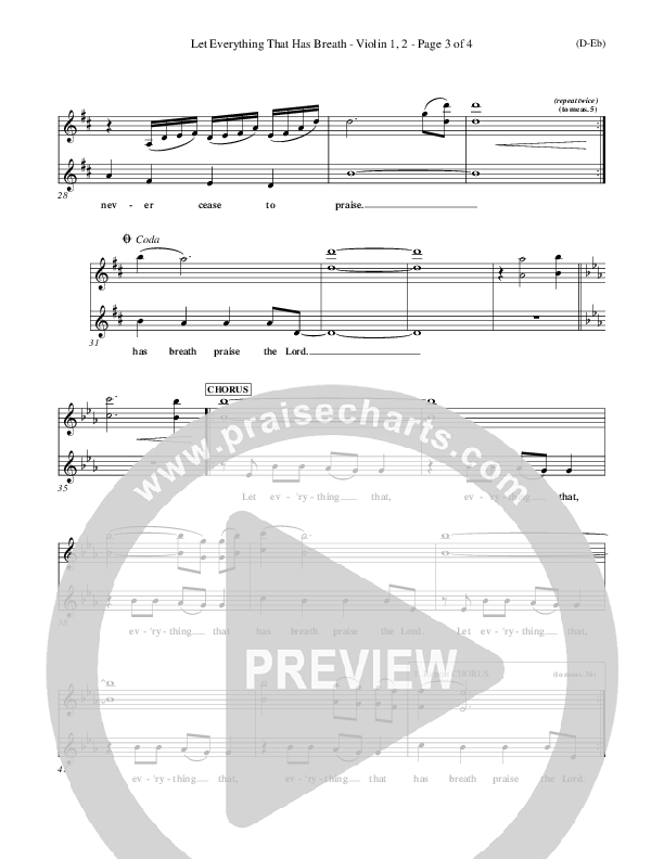 Let Everything That Has Breath Violins (Matt Redman)