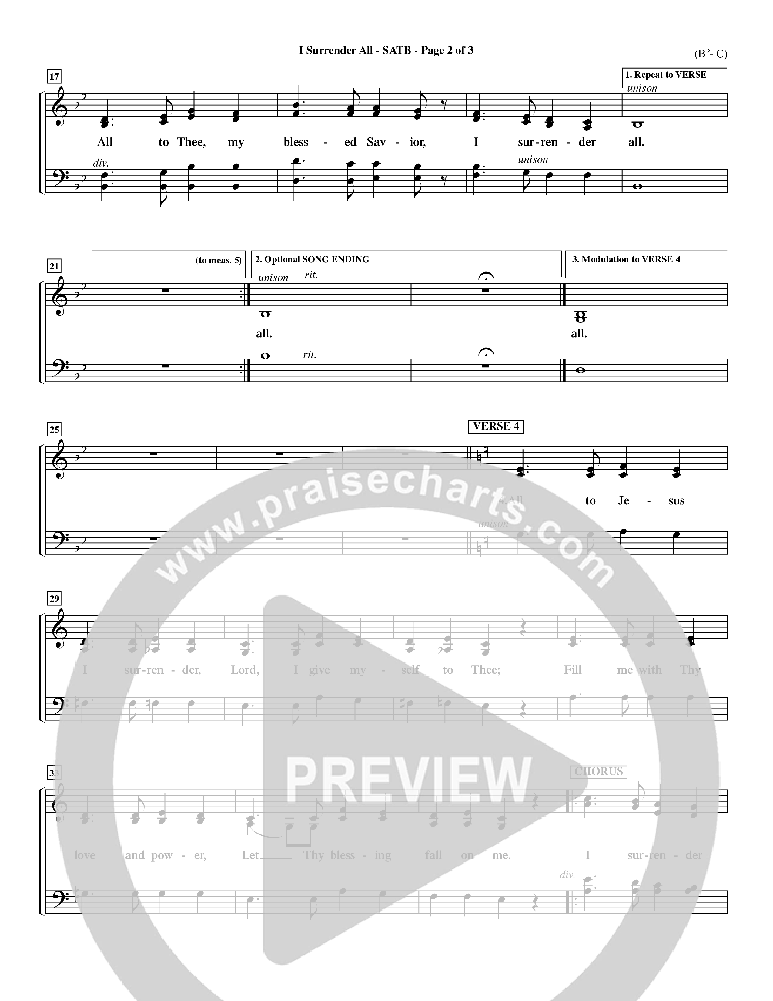 I Surrender All (Choral Anthem SATB) Choir Sheet (SATB) (Word Music Choral / Arr. Travis Cottrell / Orch. Dave Williamson / Orch. Rob Thomas)