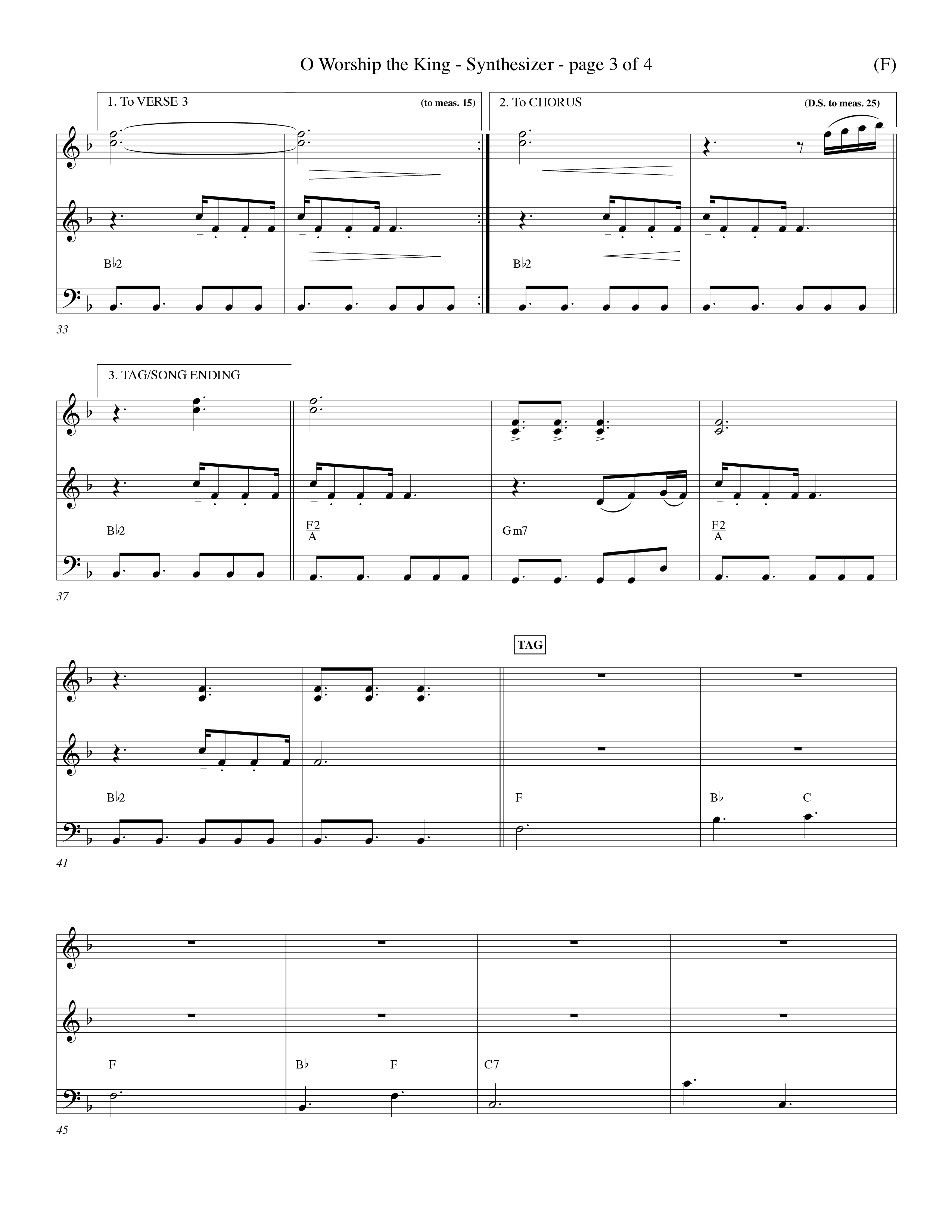 O Worship The King (Choral Anthem SATB) Synth (Word Music Choral / Arr. Chris Tomlin)
