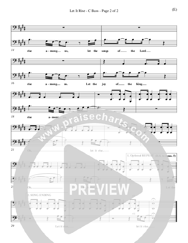 Let It Rise Contrabass (Holland Davis)