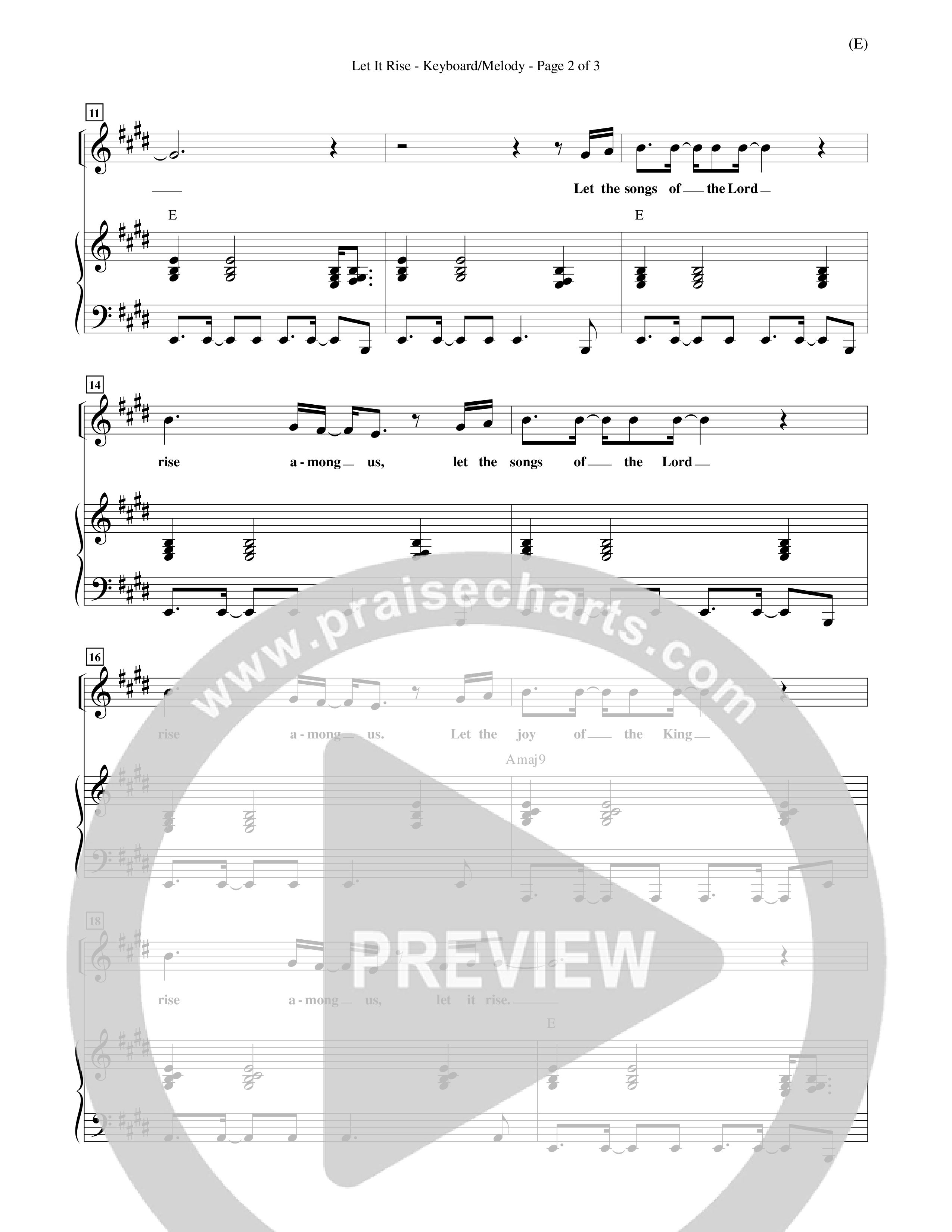 Let It Rise Piano/Vocal (Holland Davis)