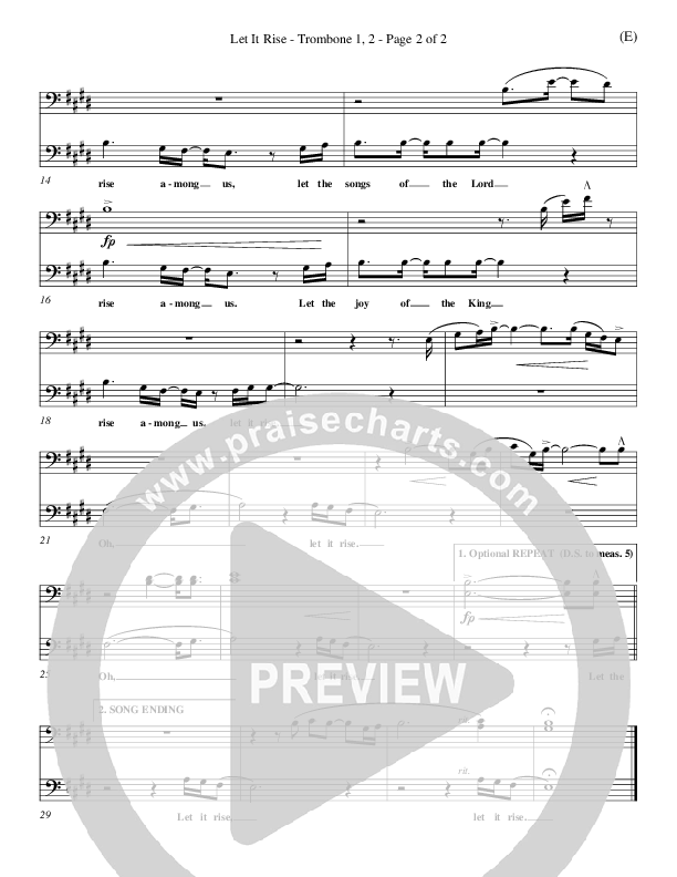 Let It Rise Trombone 1/2 (Holland Davis)