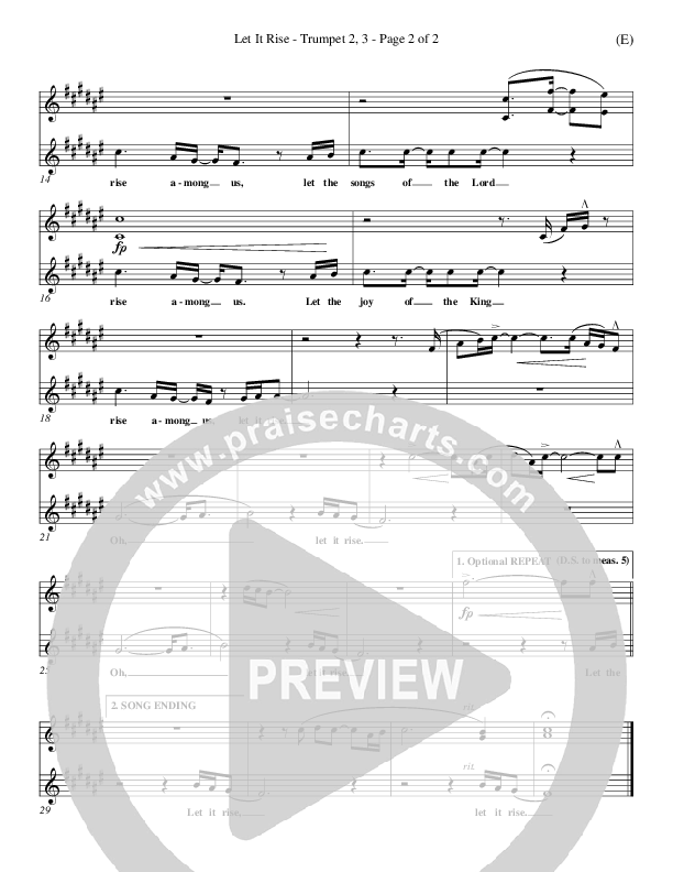 Let It Rise Trumpet 2/3 (Holland Davis)