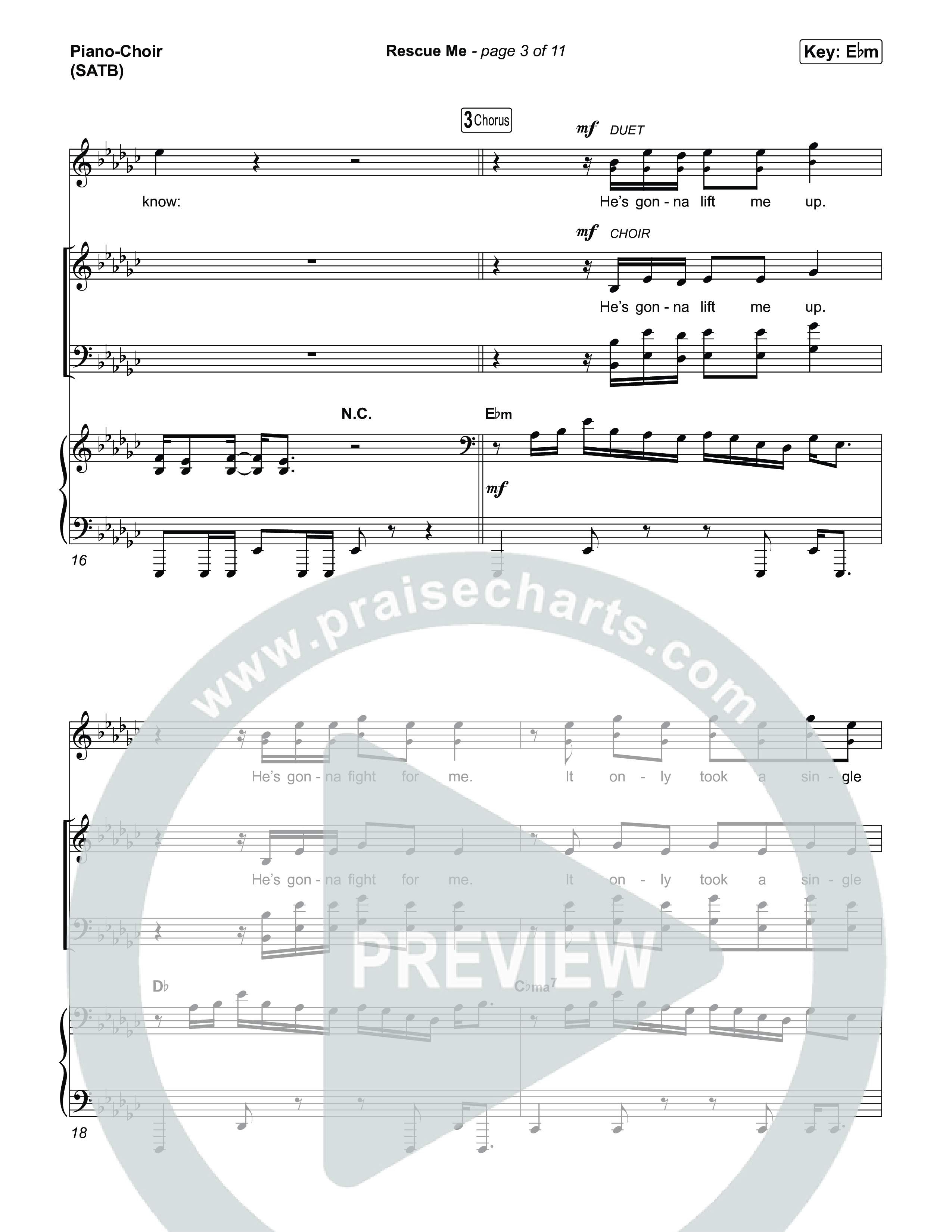 Rescue Me Piano/Vocal Pack (We The Kingdom)
