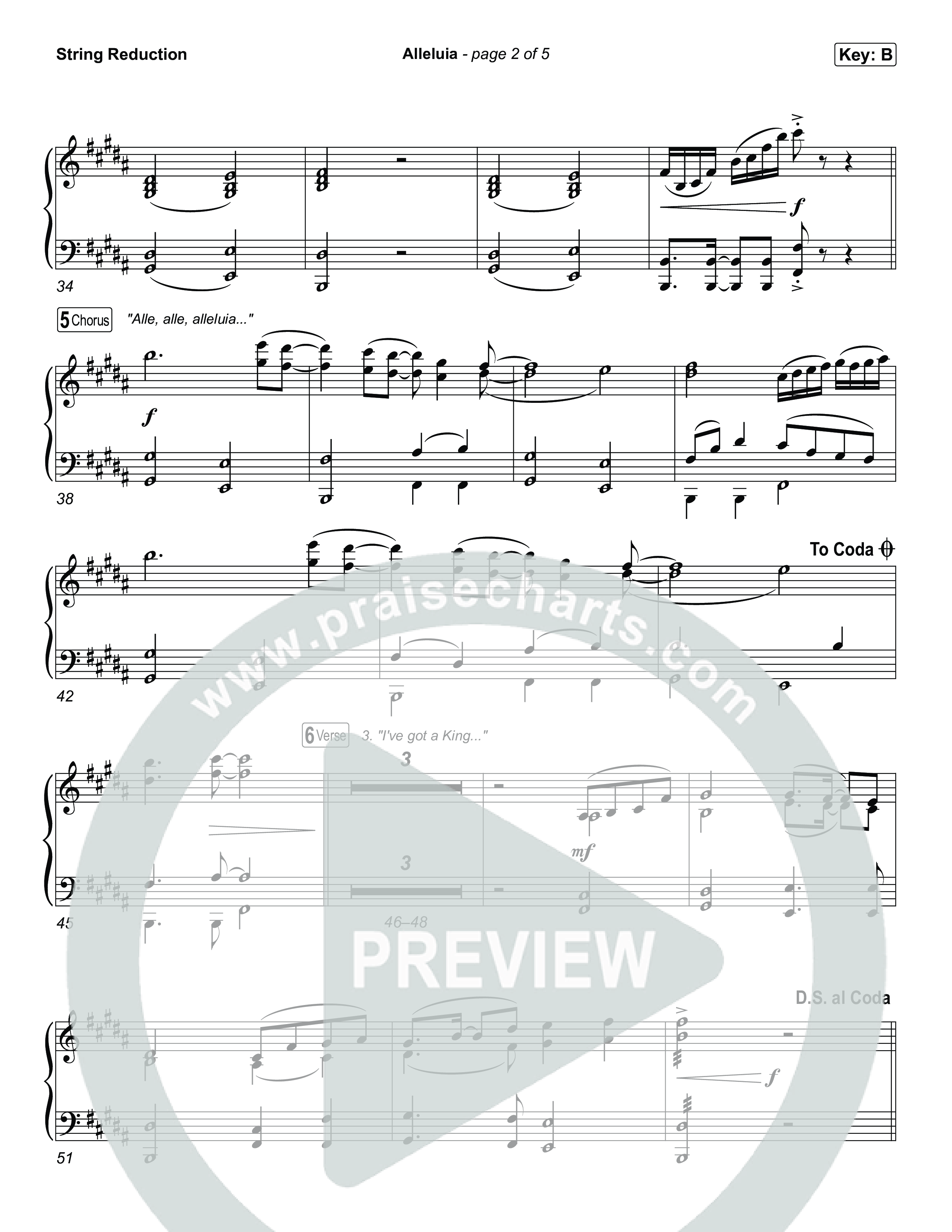 Alleluia String Reduction (Elevation Worship / Chandler Moore / Chris Brown)