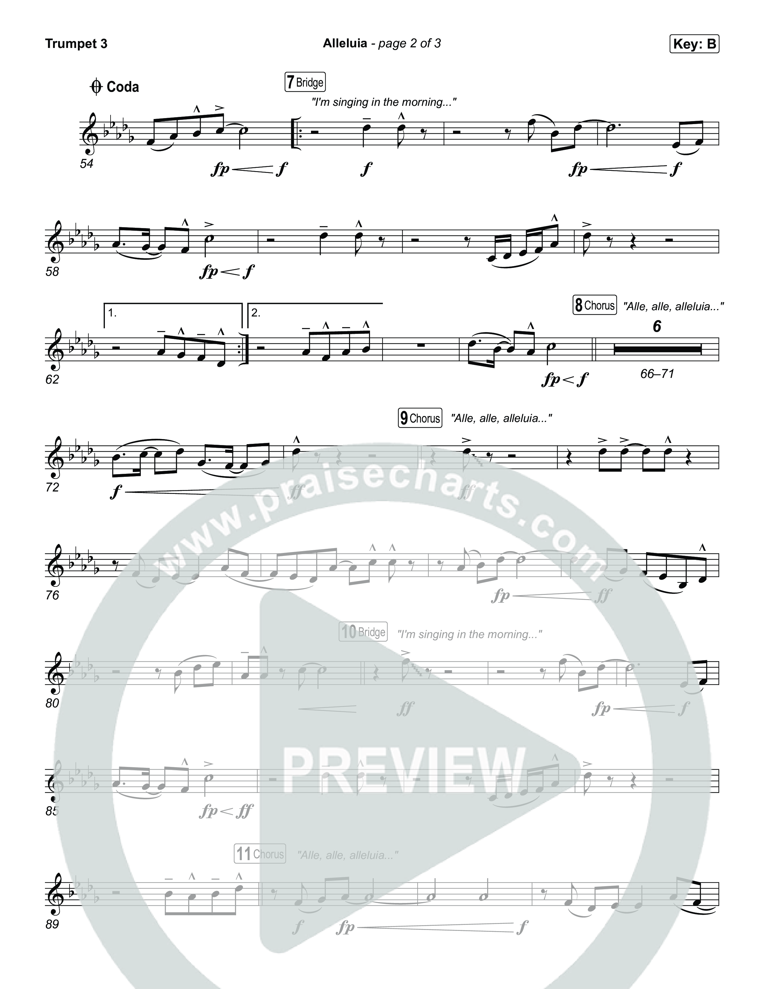 Alleluia Trumpet 3 (Elevation Worship / Chandler Moore / Chris Brown)