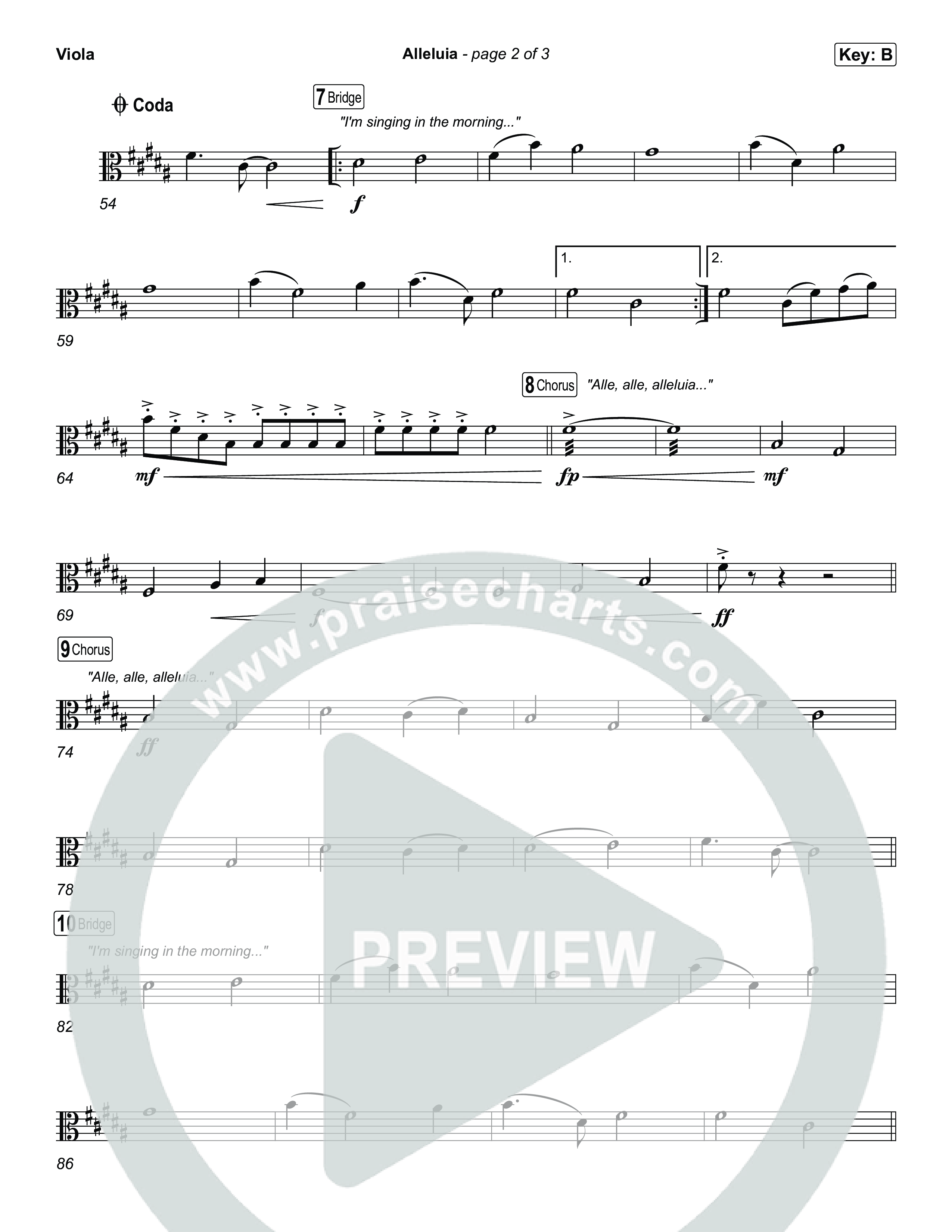 Alleluia Viola (Elevation Worship / Chandler Moore / Chris Brown)