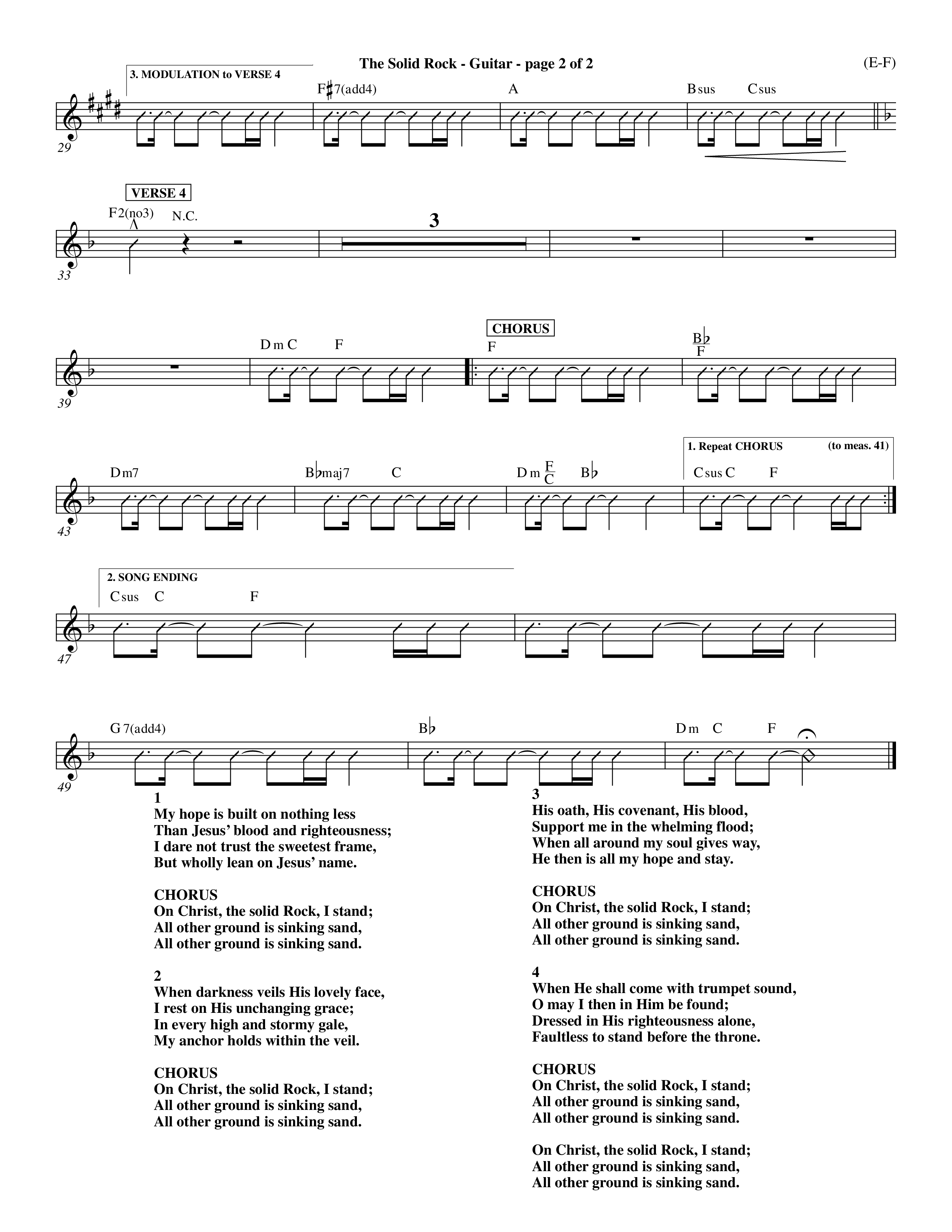 The Solid Rock (Choral Anthem SATB) Rhythm Pack (Word Music Choral / Arr. Travis Cottrell / Orch. Dave Williamson / Orch. Michael Lawrence)
