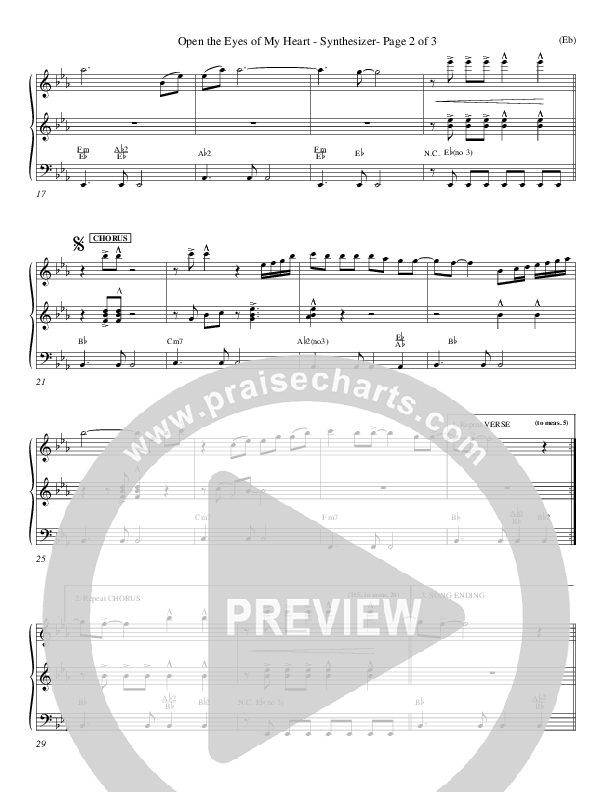 Open The Eyes Of My Heart Synth (Paul Baloche)