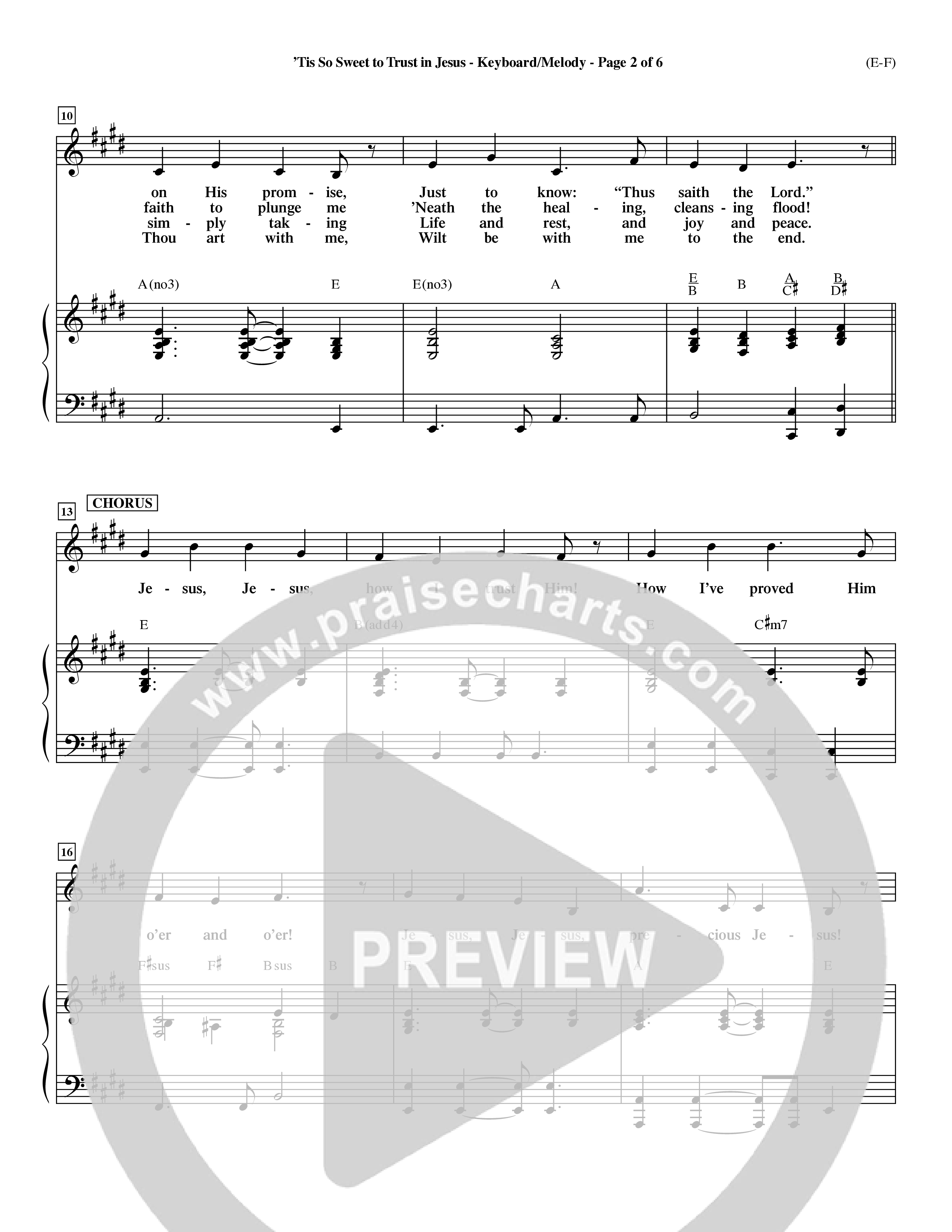 Tis So Sweet To Trust In Jesus (Choral Anthem SATB) Piano/Vocal (Melody) (Word Music Choral / Arr. Travis Cottrell / Orch. Dave Williamson / Orch. Keith Christopher)