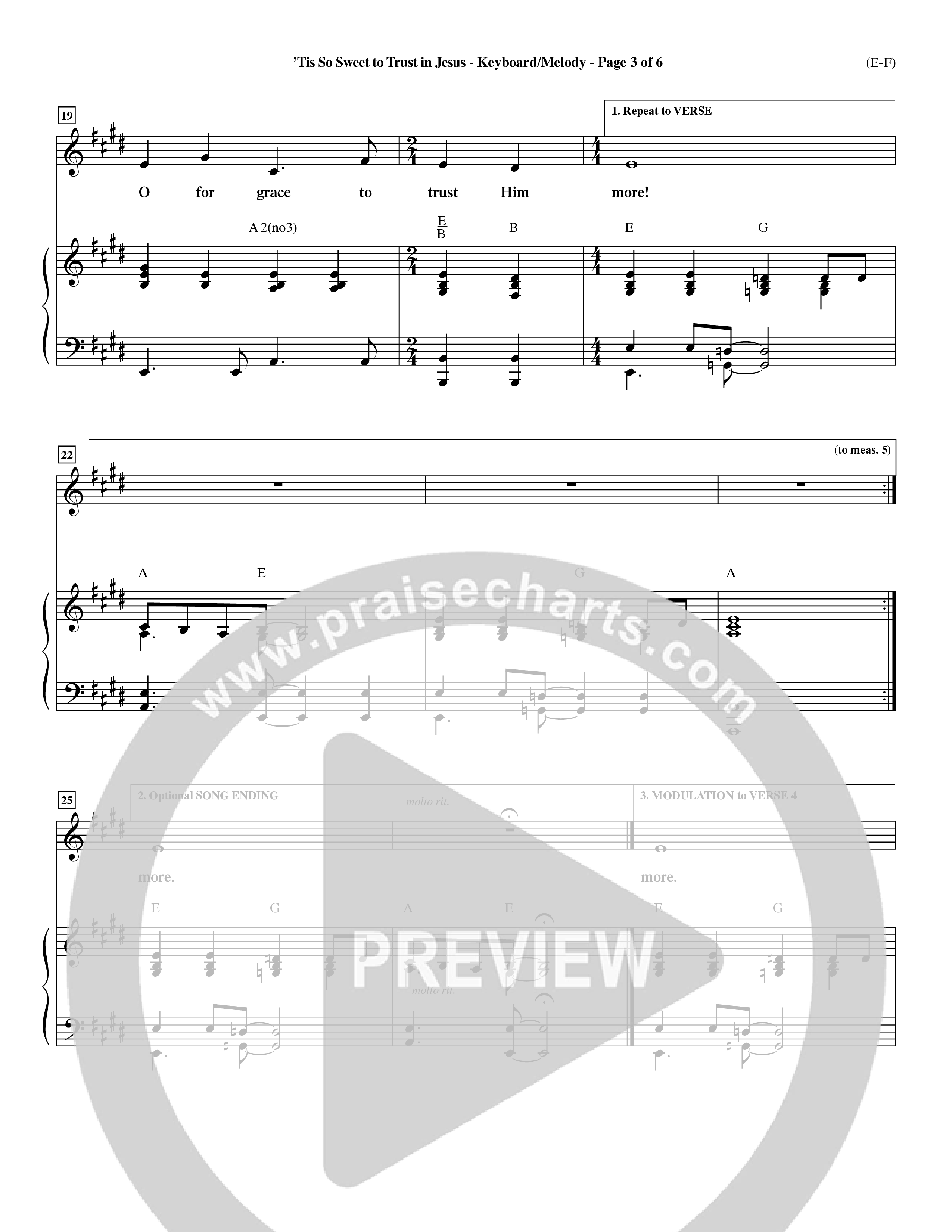 Tis So Sweet To Trust In Jesus (Choral Anthem SATB) Piano/Vocal (Melody) (Word Music Choral / Arr. Travis Cottrell / Orch. Dave Williamson / Orch. Keith Christopher)