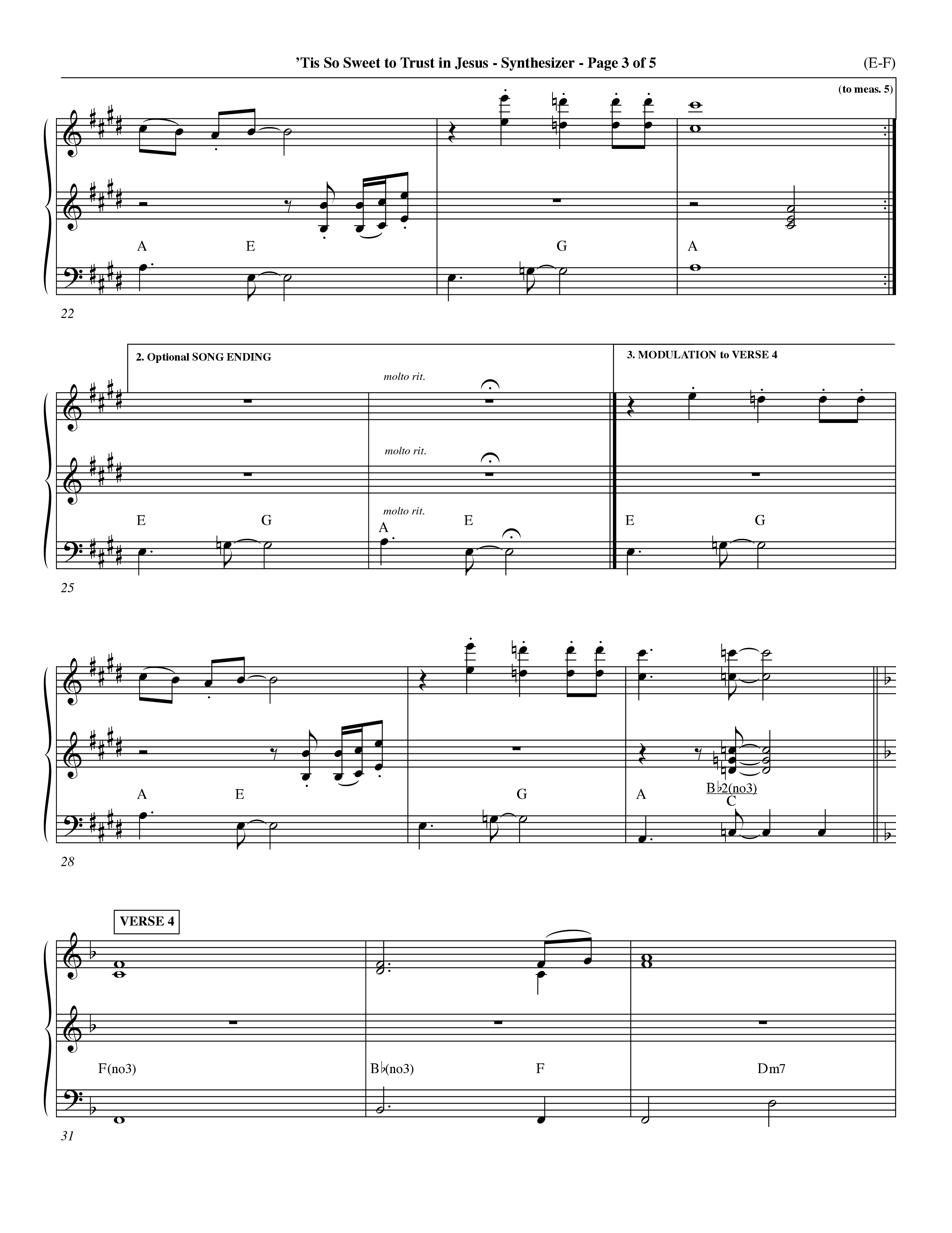 Tis So Sweet To Trust In Jesus (Choral Anthem SATB) Synth (Word Music Choral / Arr. Travis Cottrell / Orch. Dave Williamson / Orch. Keith Christopher)