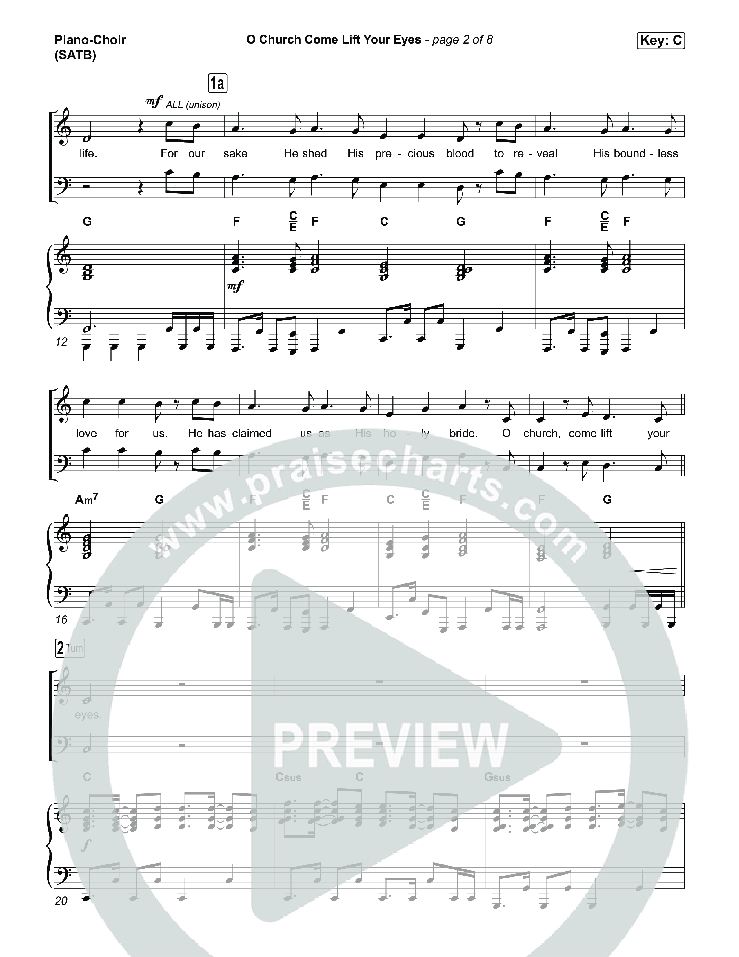 O Church Come Lift Your Eyes Piano/Vocal Pack (Jordan Kauflin)