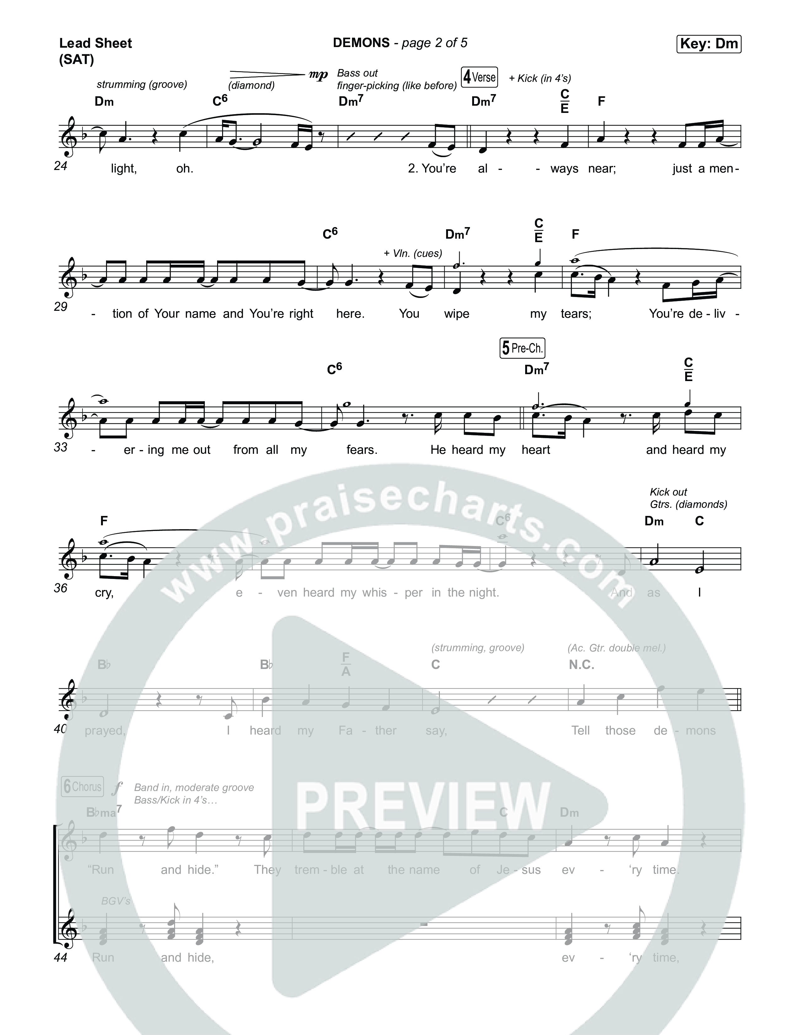 DEMONS Lead Sheet (SAT) (Josiah Queen)