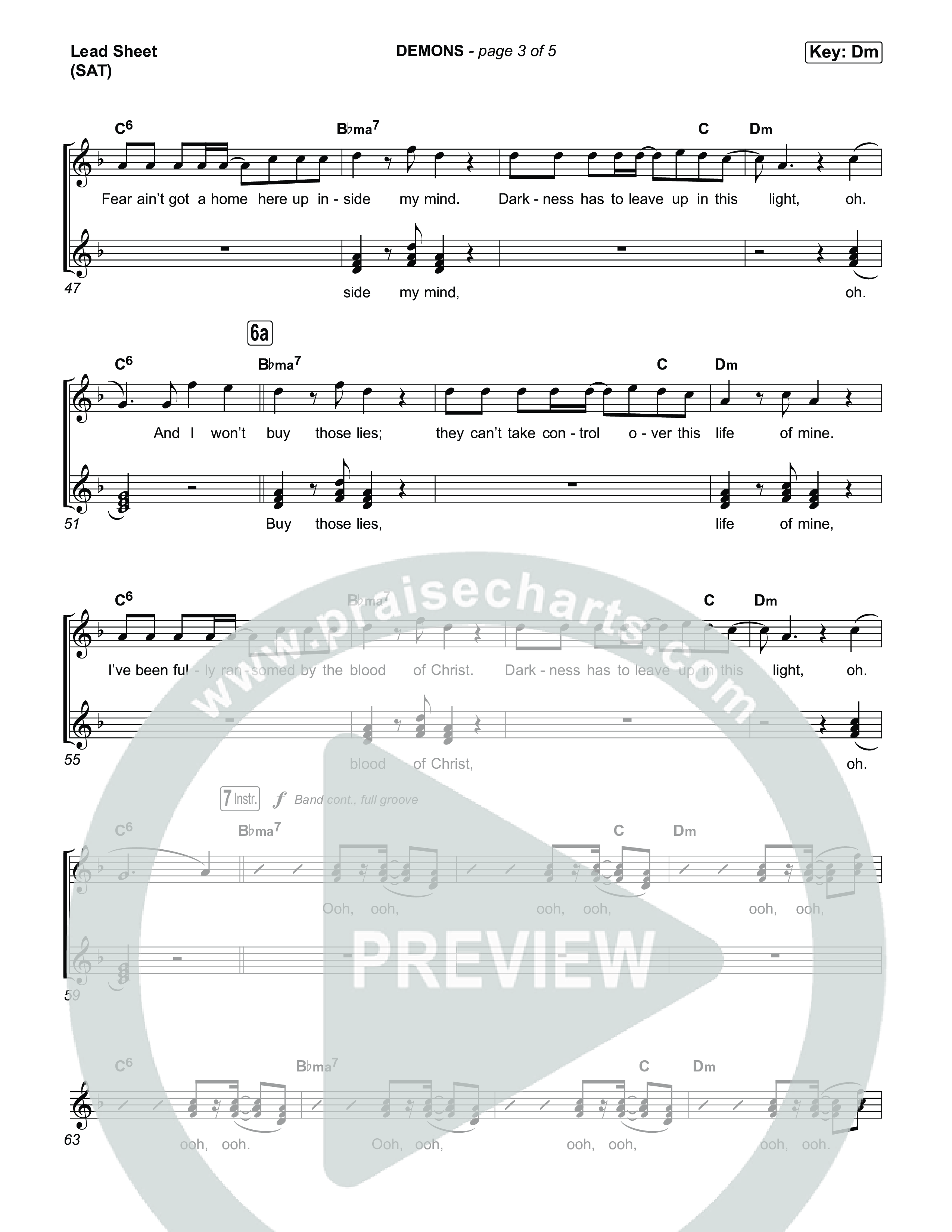 DEMONS Lead Sheet (SAT) (Josiah Queen)