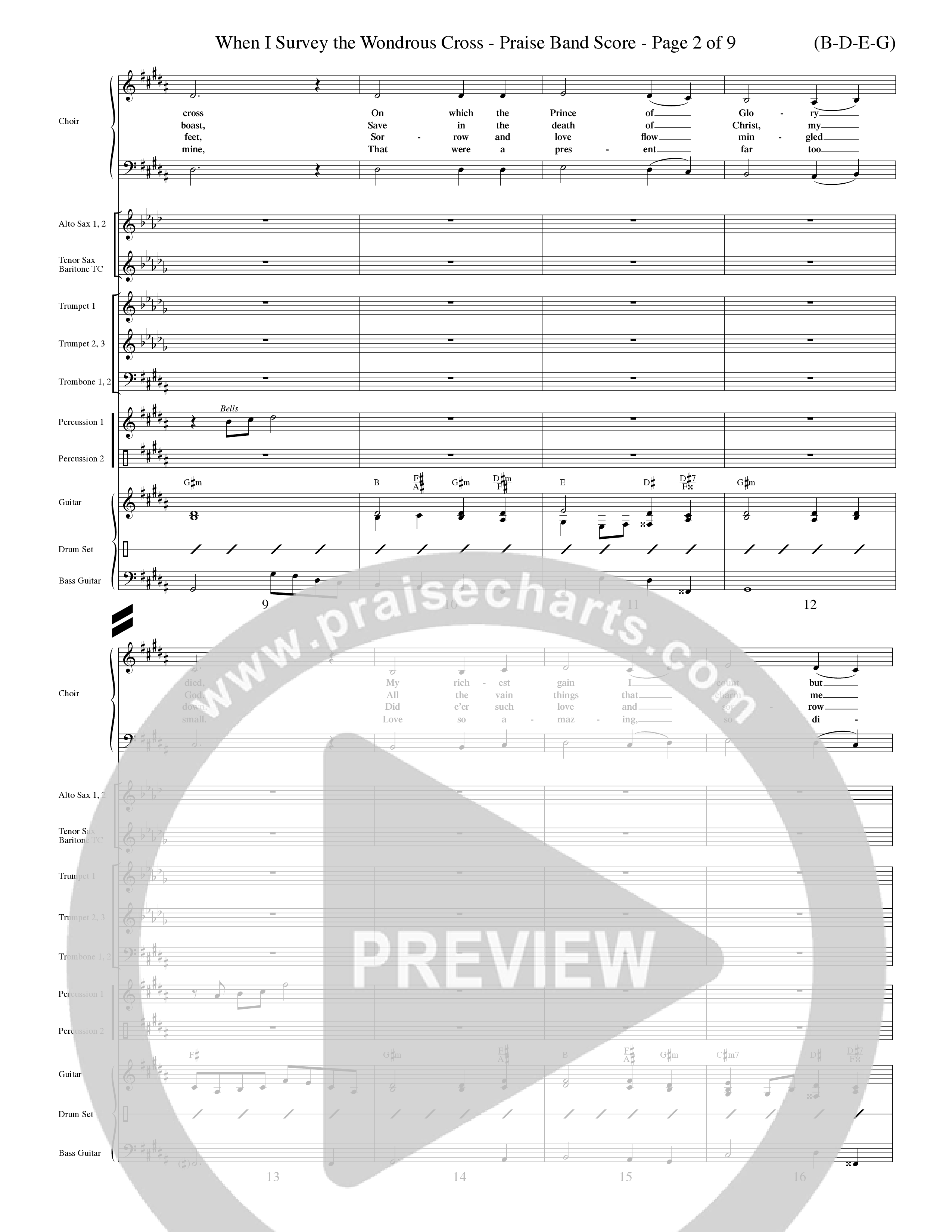 When I Survey The Wondrous Cross (Choral Anthem SATB) Conductor's Score (Word Music Choral / Arr. John Coates / Orch. Dave Williamson / Orch. Keith Christopher)